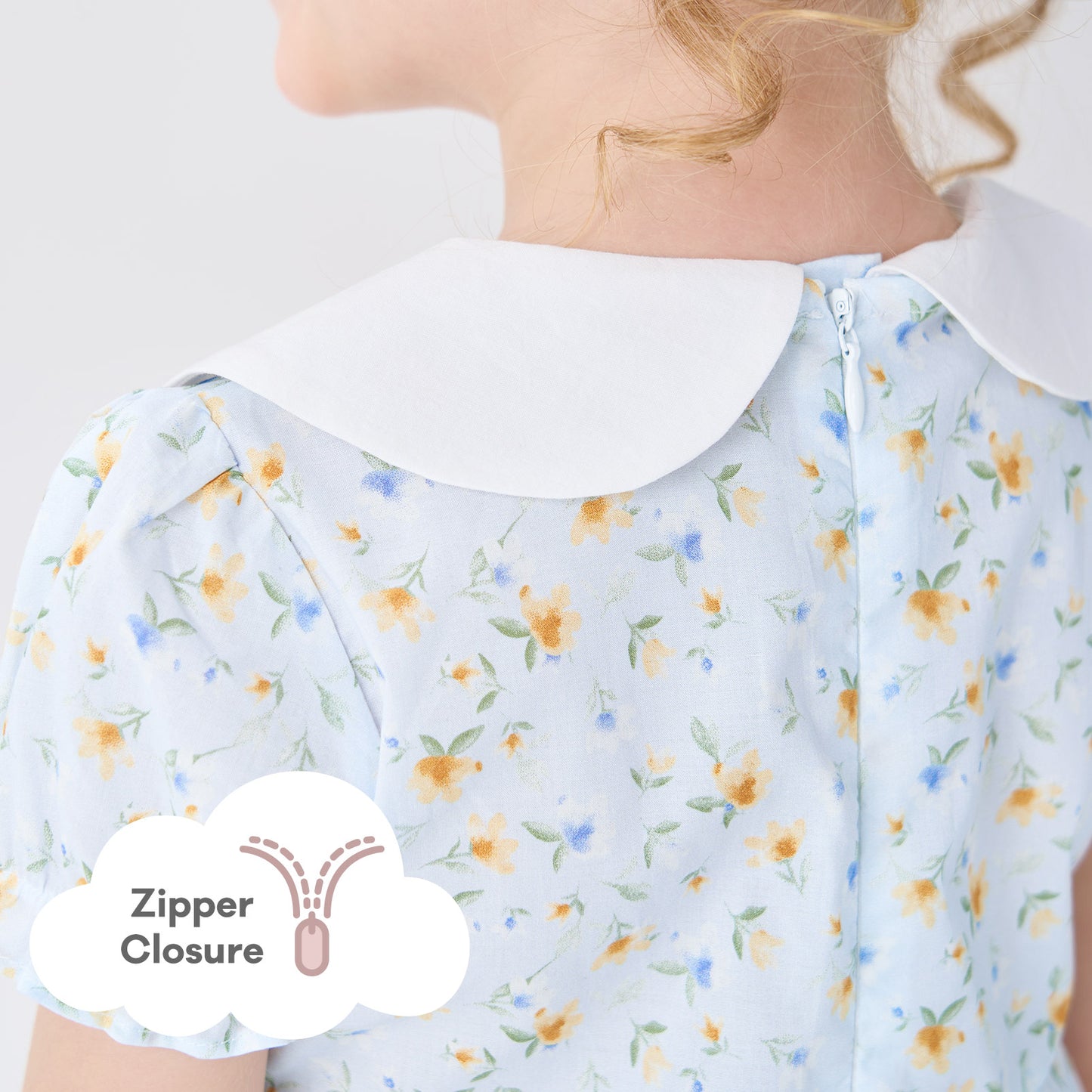 pureborn Baby Toddler Girl Woven Dress Short Sleeve Cotton Playwear Dresses 0-5T