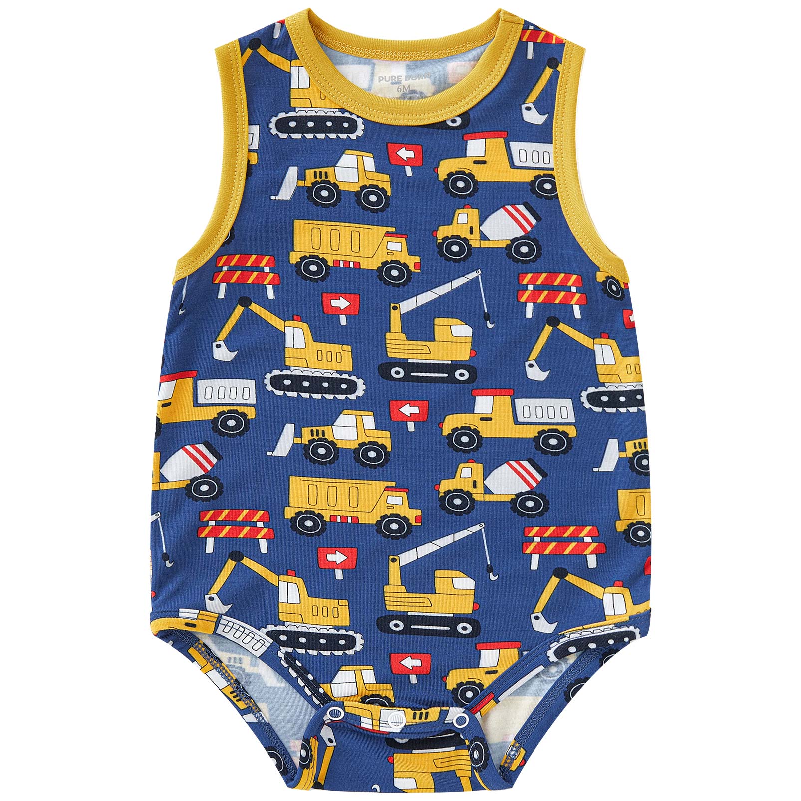 pureborn Baby Boys Girls Bodysuit Super Soft Cotton Romper 0-24 Months