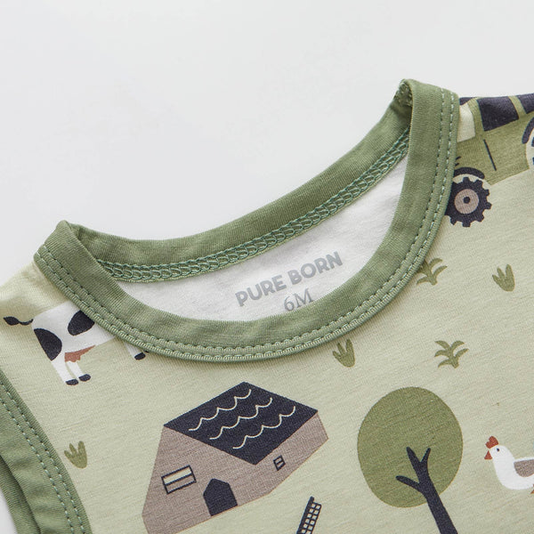 pureborn Baby Boys Girls Bodysuit Super Soft Cotton Romper 0-24 Months