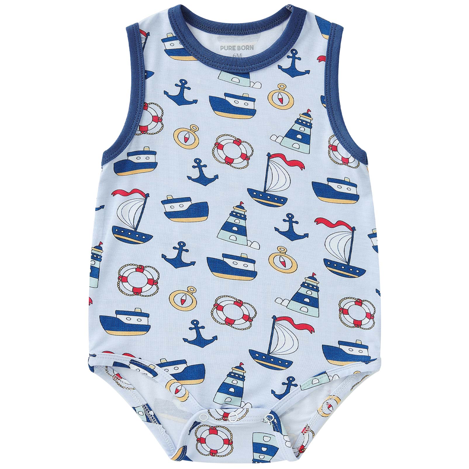 pureborn Baby Boys Girls Bodysuit Super Soft Cotton Romper 0-24 Months