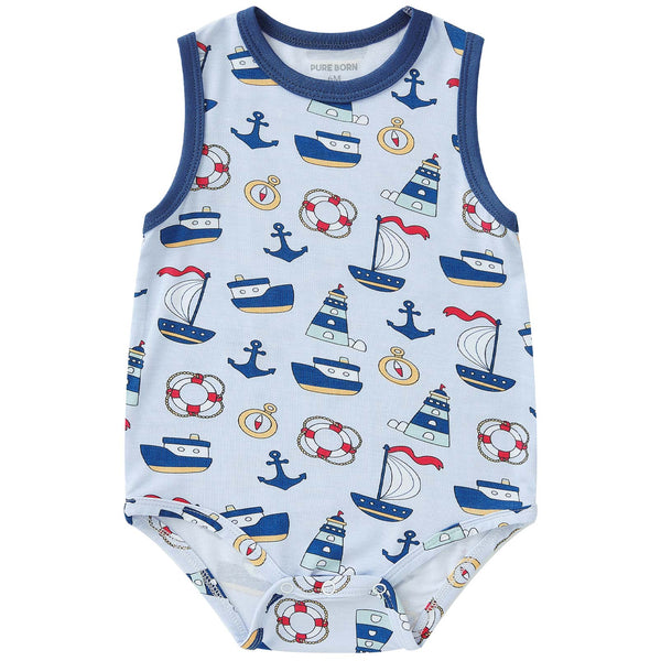 pureborn Baby Boys Girls Bodysuit Super Soft Cotton Romper 0-24 Months