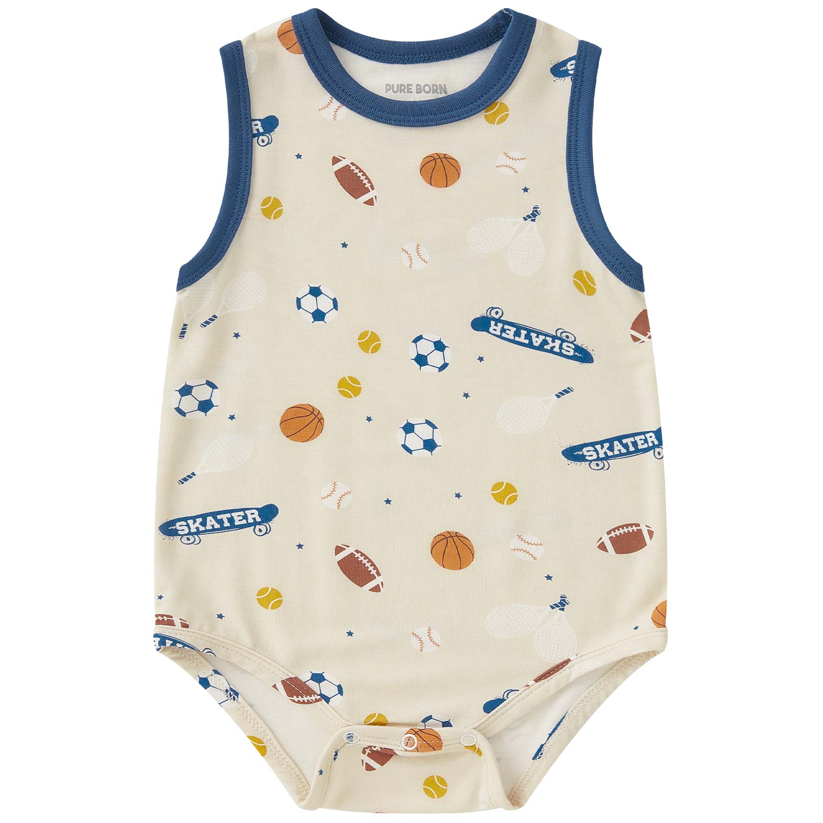 pureborn Baby Boys Girls Bodysuit Super Soft Cotton Romper 0-24 Months
