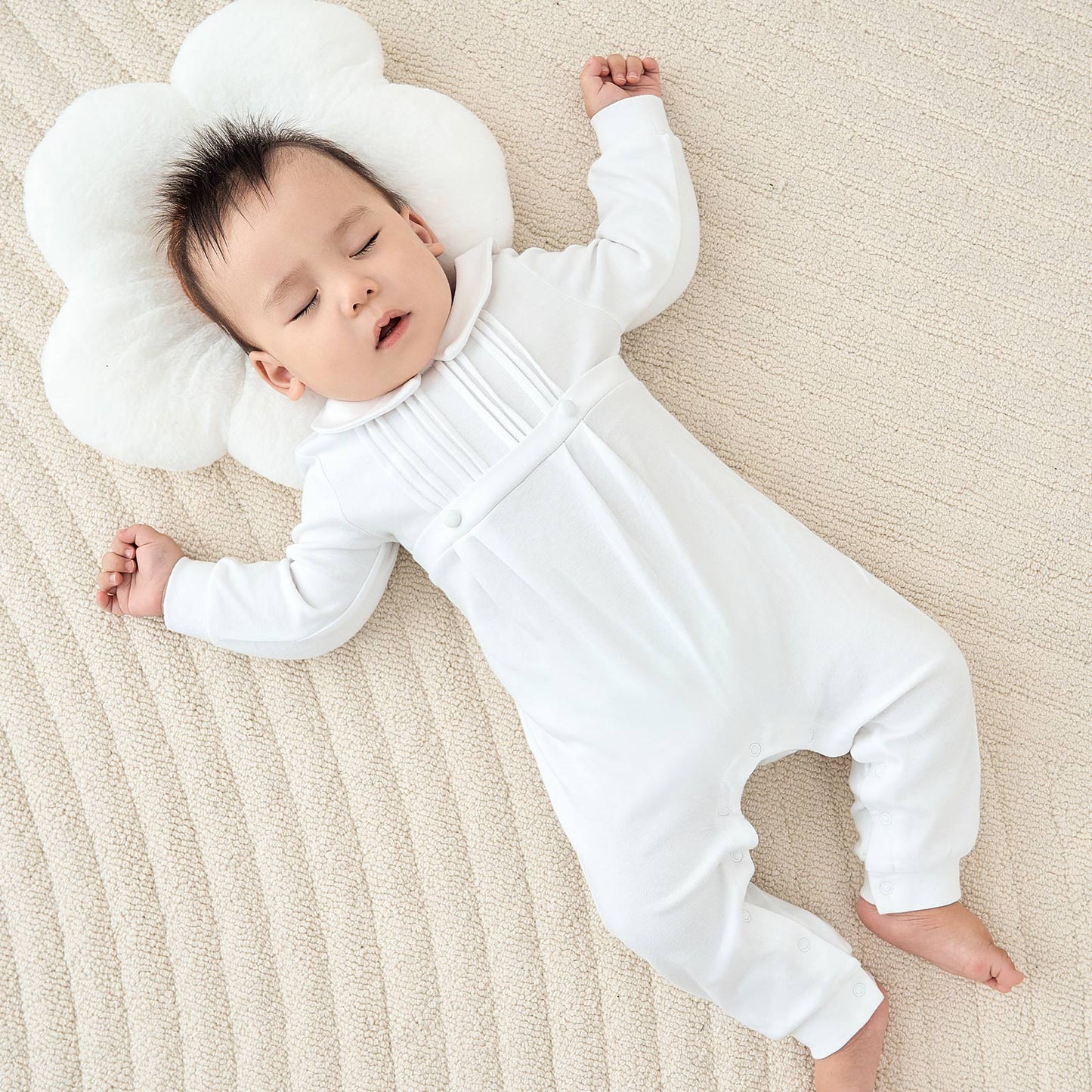 White Cross Baptism Outfit Long Sleeve