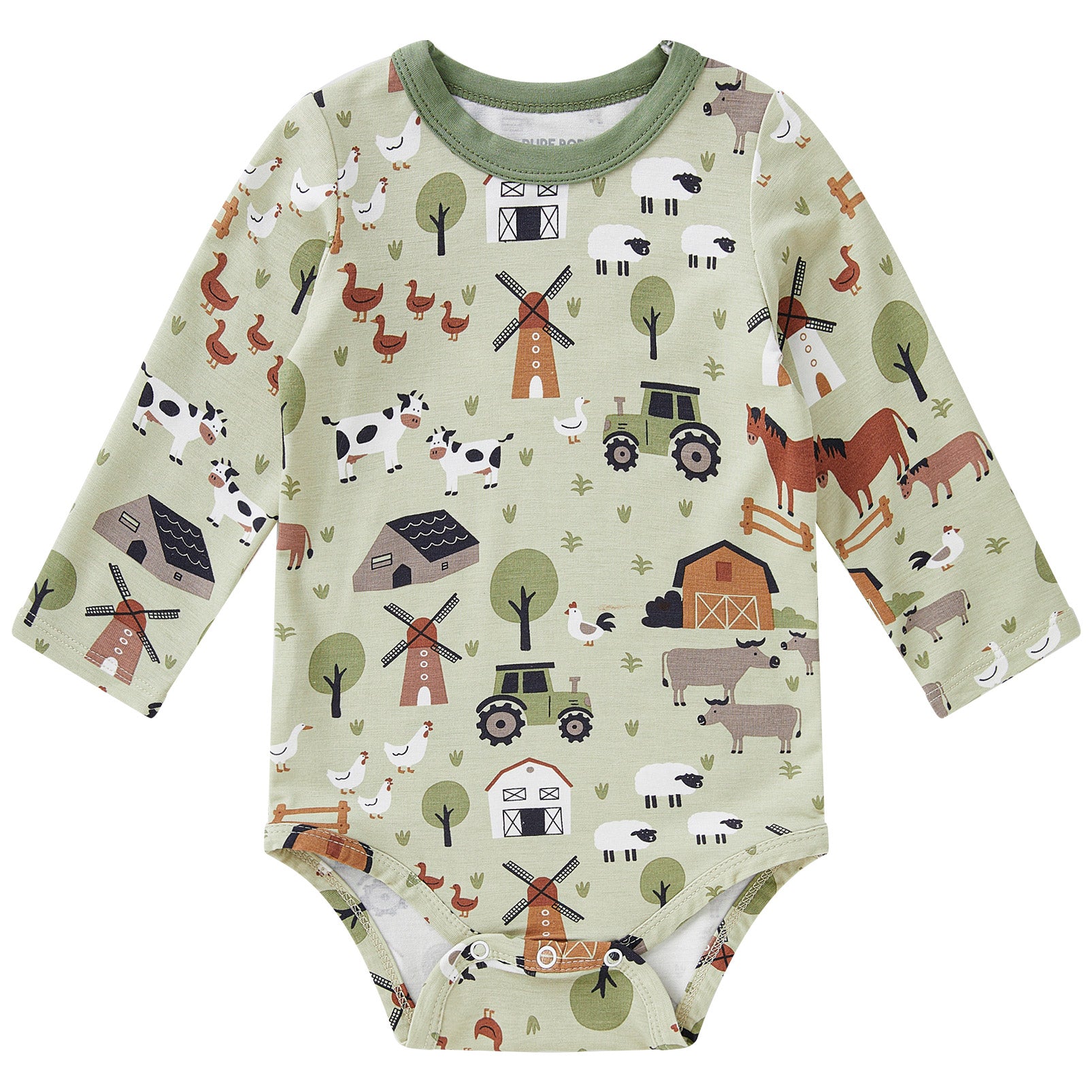 pureborn Baby Boys Girls Bodysuit Super Soft Cotton Romper 0-24 Months