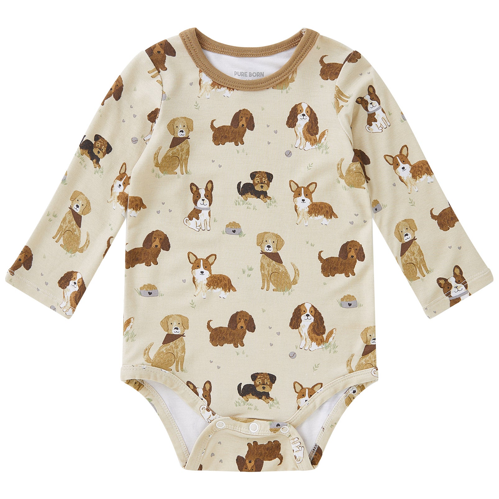 pureborn Baby Boys Girls Bodysuit Super Soft Cotton Romper 0-24 Months