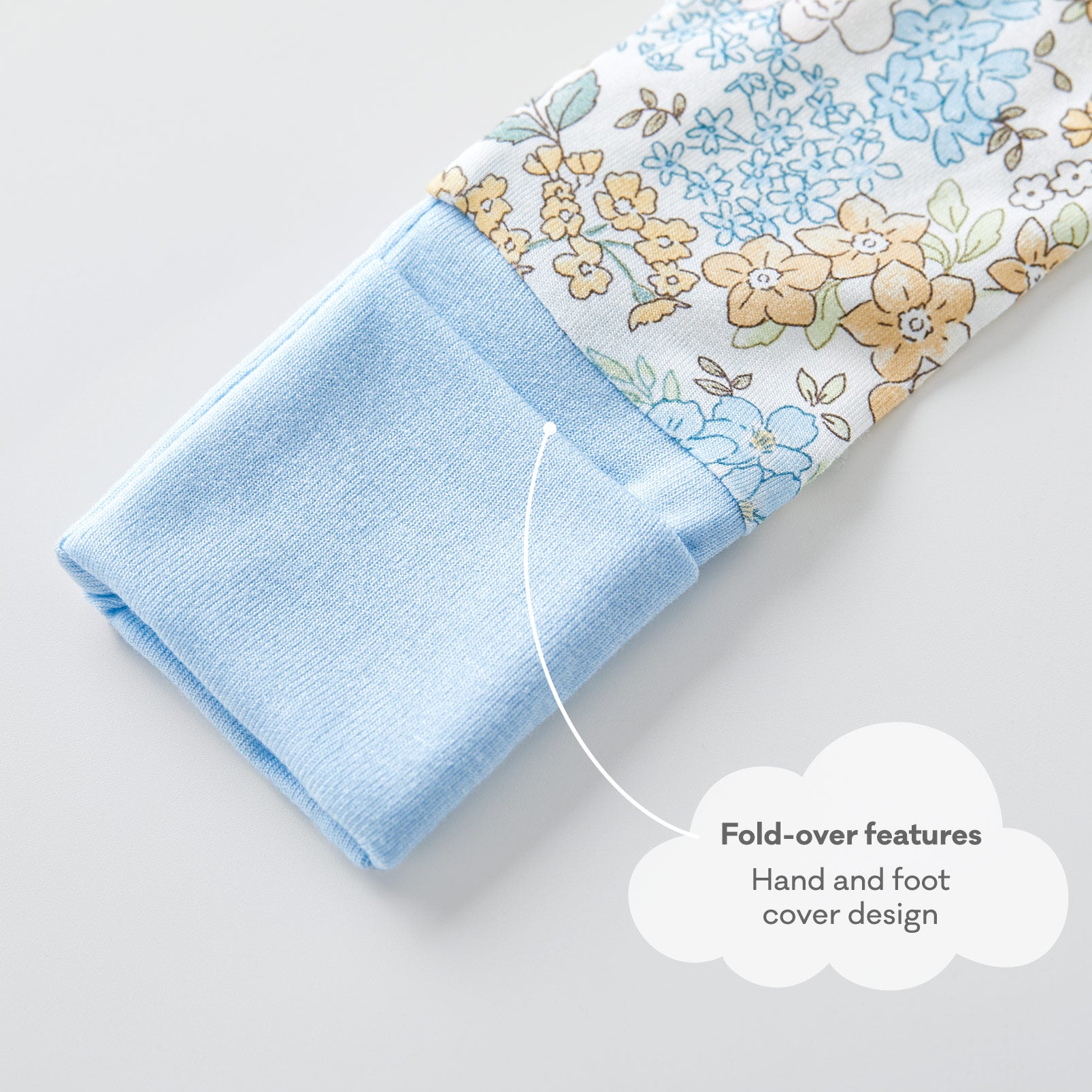 pureborn Baby Boys Sleeper Viscose from Bamboo Pajamas 2-Way Zipper Snug Fit Sleepwear Blue Cowboy Boots 0-3 Months