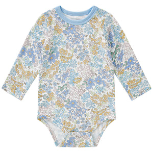 Blue Floral Long Sleeve