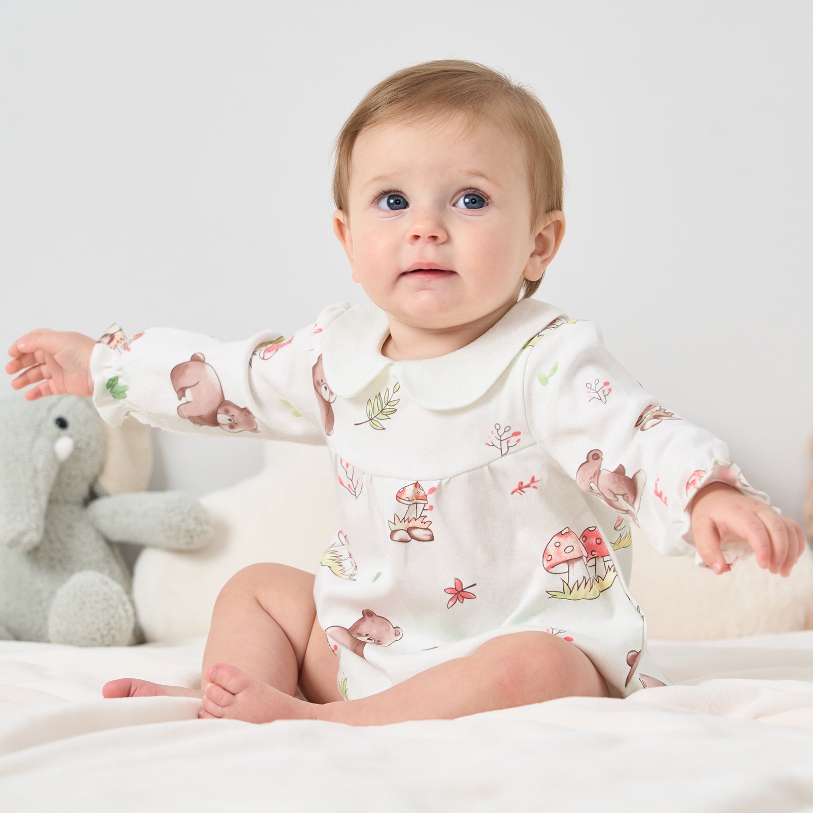 pureborn Baby Girls Boys Bodysuit Super Soft Cotton Romper 0-24 Months