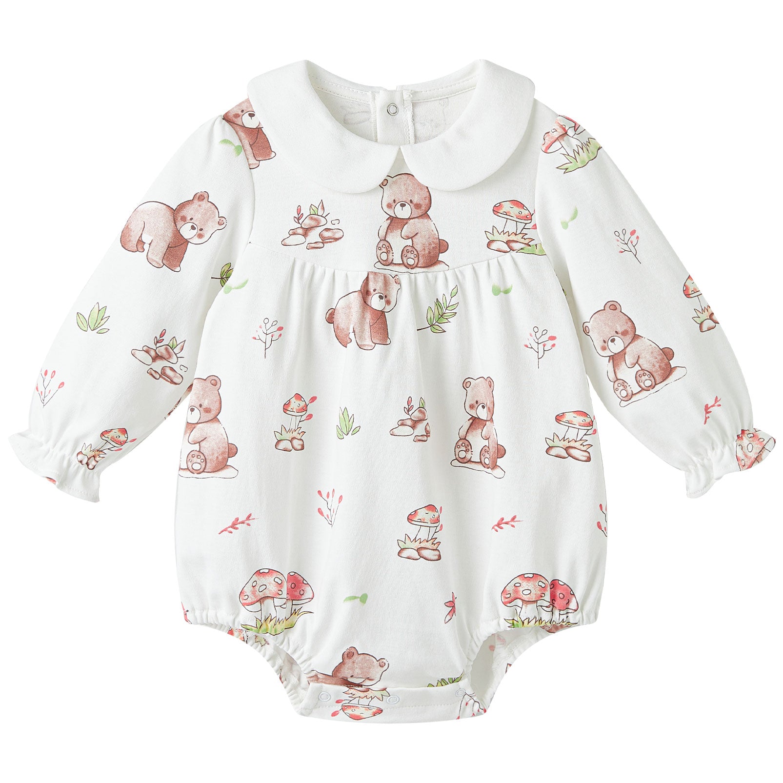 pureborn Baby Girls Boys Bodysuit Super Soft Cotton Romper 0-24 Months