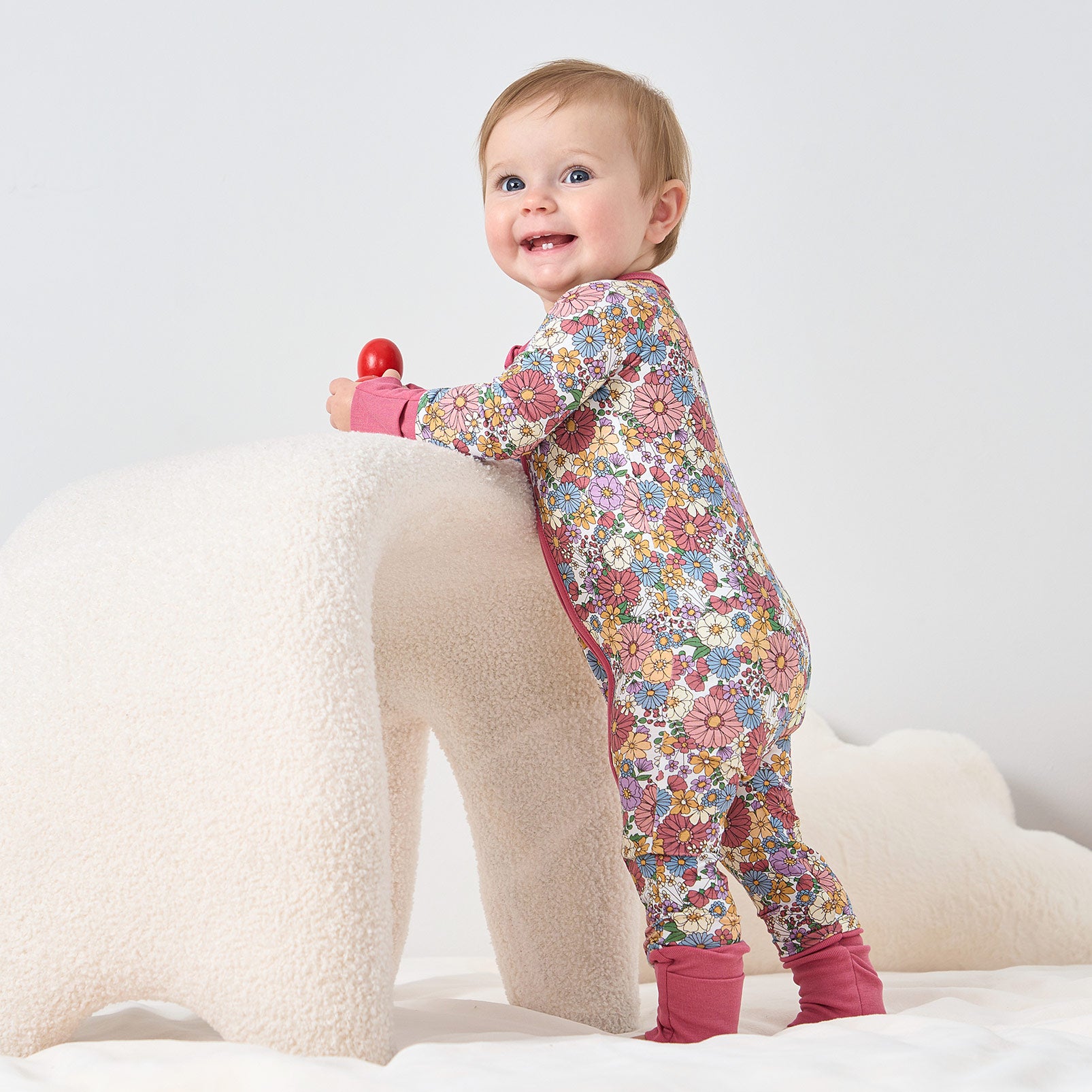 pureborn Baby Boys Sleeper Viscose from Bamboo Pajamas 2-Way Zipper Snug Fit Sleepwear Blue Cowboy Boots 0-3 Months