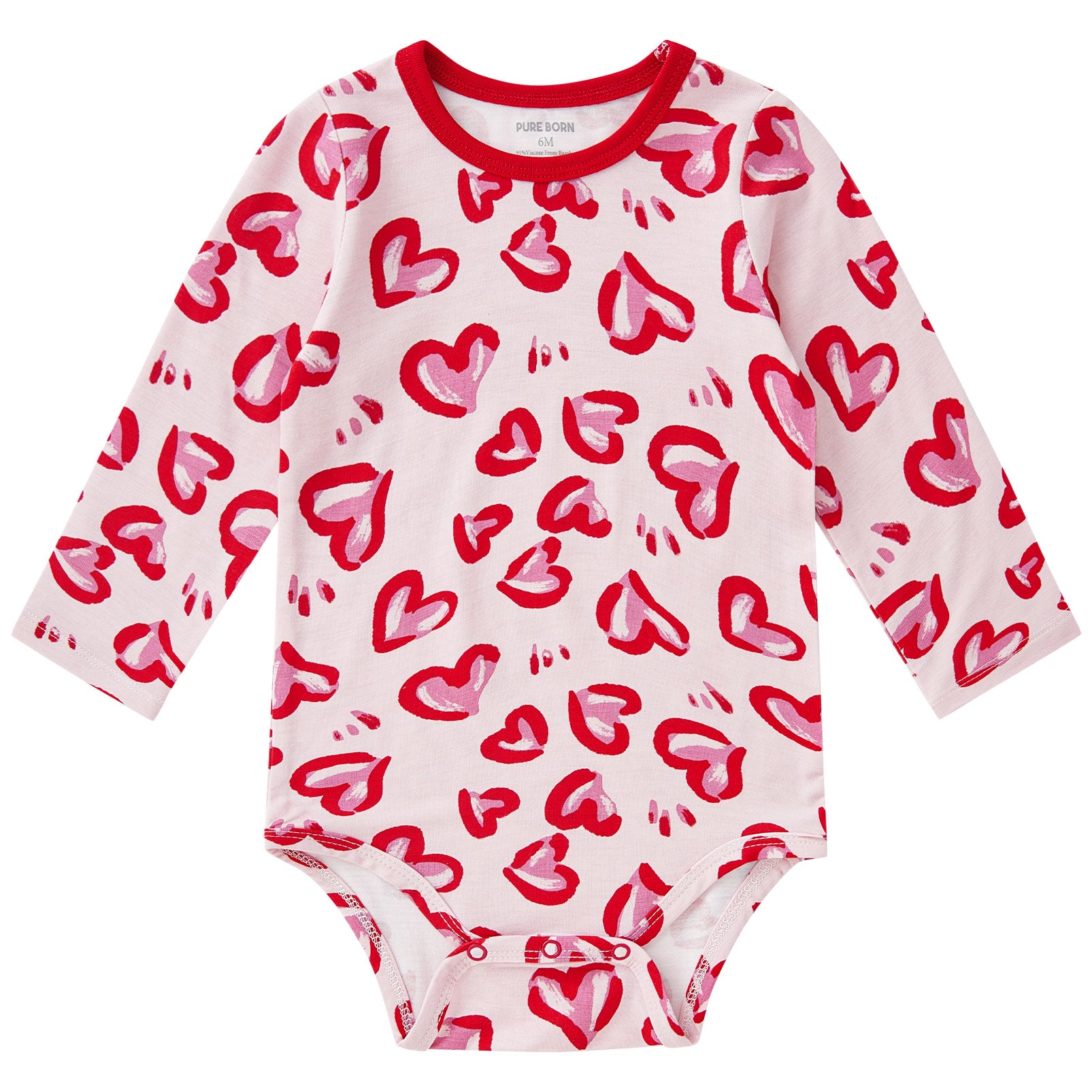 pureborn Baby Girls Boys Bodysuit Super Soft Cotton Romper 0-24 Months