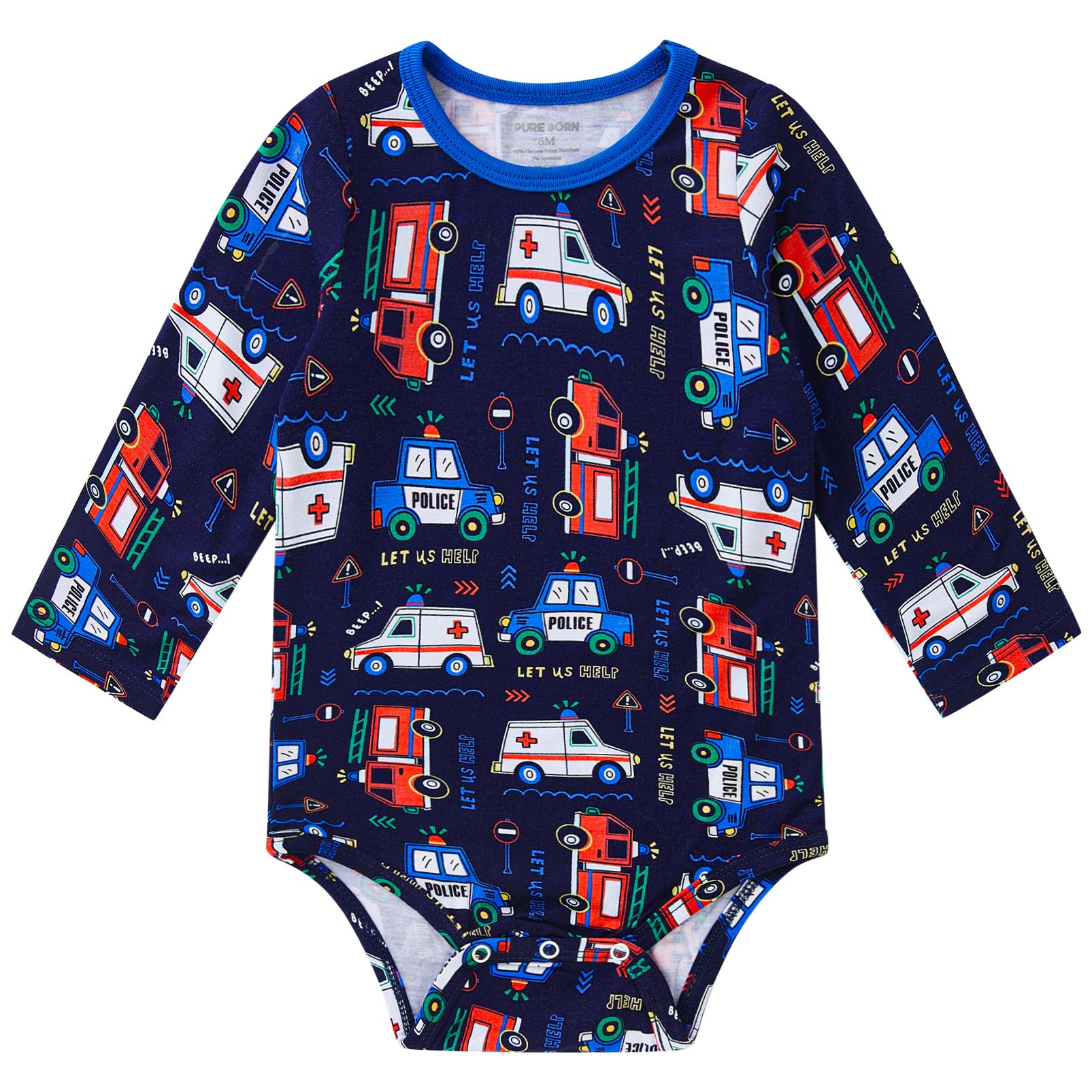pureborn Baby Boys Girls Bodysuit Super Soft Cotton Romper 0-24 Months