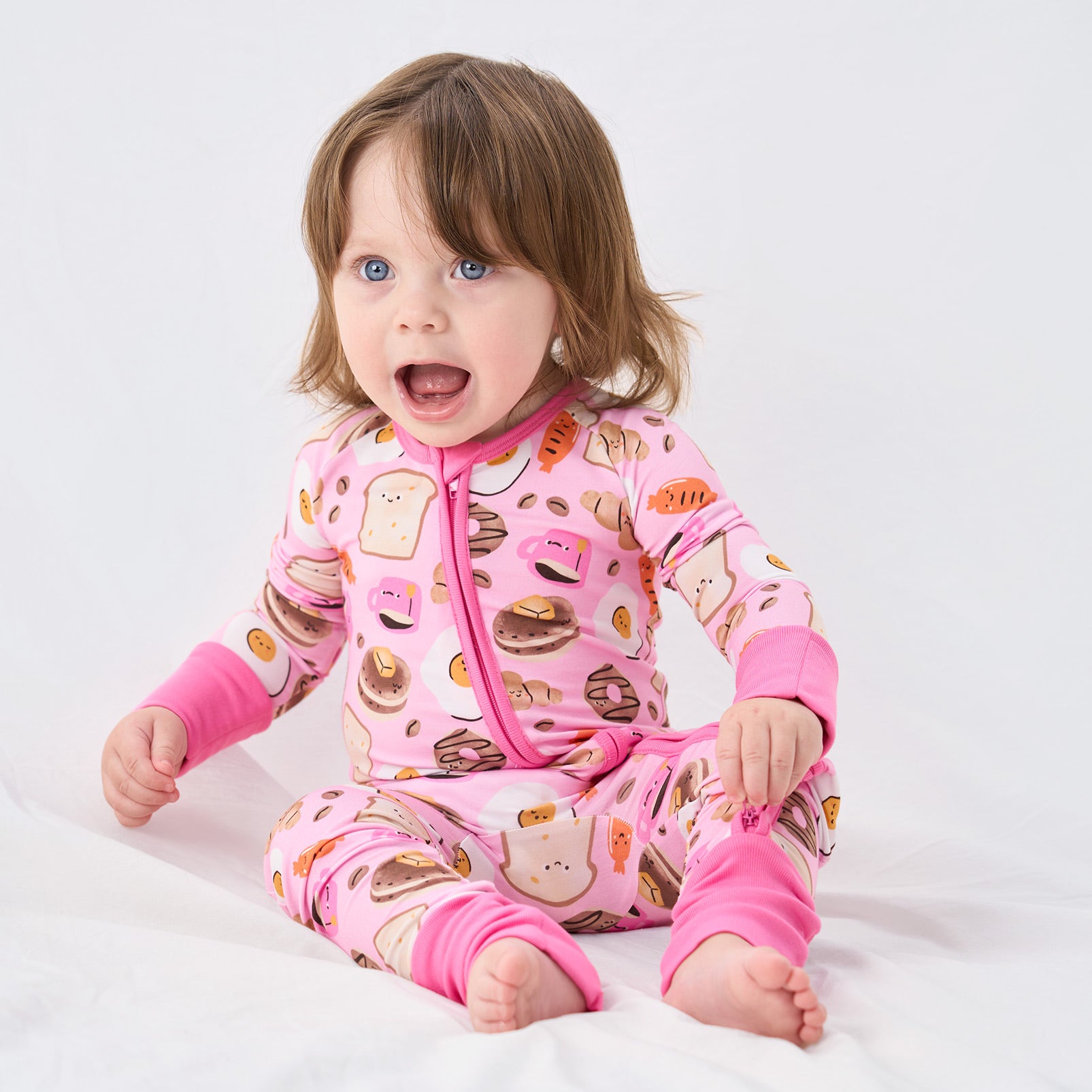 pureborn Baby Boys Sleeper Viscose from Bamboo Pajamas 2-Way Zipper Snug Fit Sleepwear Blue Cowboy Boots 0-3 Months