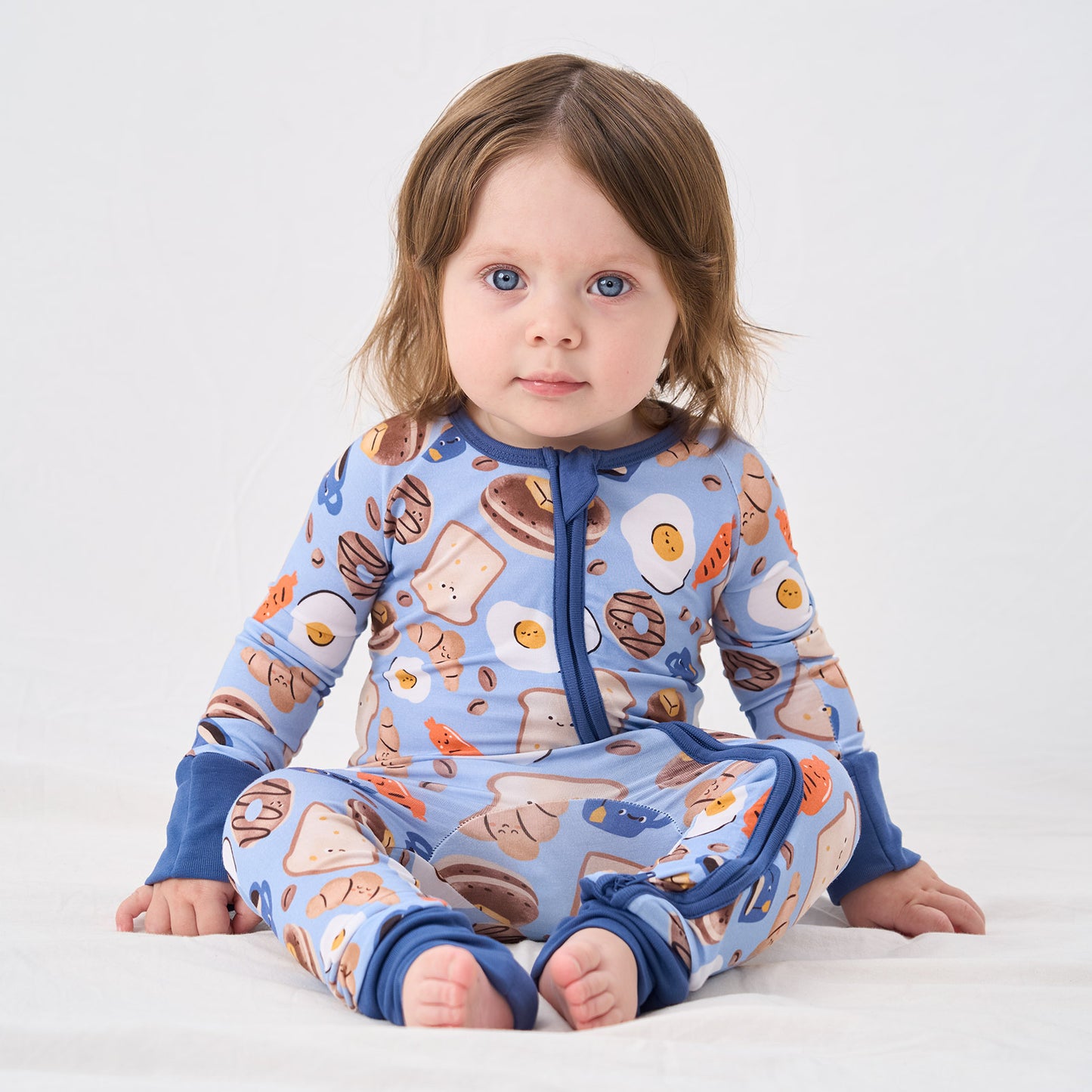 pureborn Baby Boys Sleeper Viscose from Bamboo Pajamas 2-Way Zipper Snug Fit Sleepwear Blue Cowboy Boots 0-3 Months