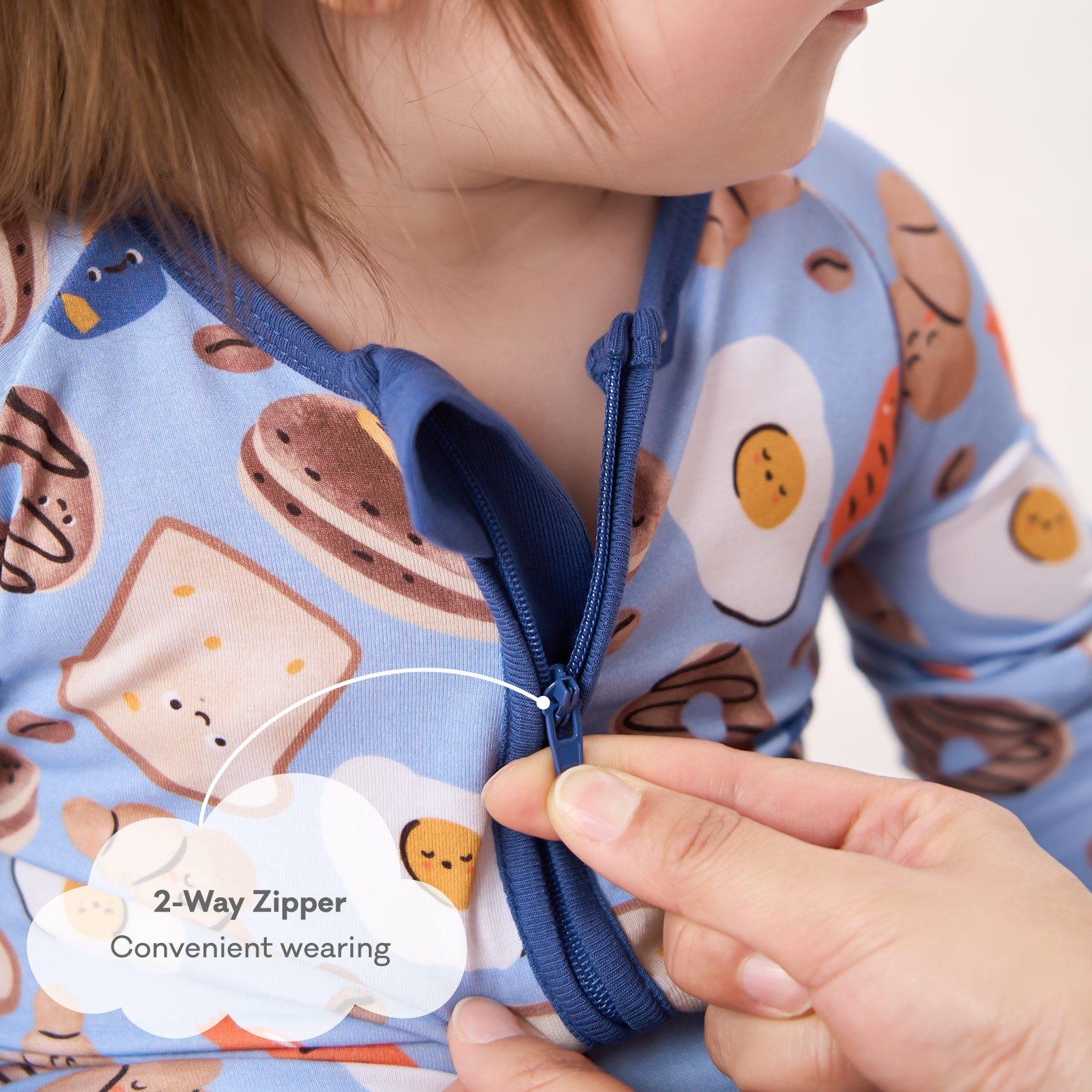 pureborn Baby Boys Sleeper Viscose from Bamboo Pajamas 2-Way Zipper Snug Fit Sleepwear Blue Cowboy Boots 0-3 Months