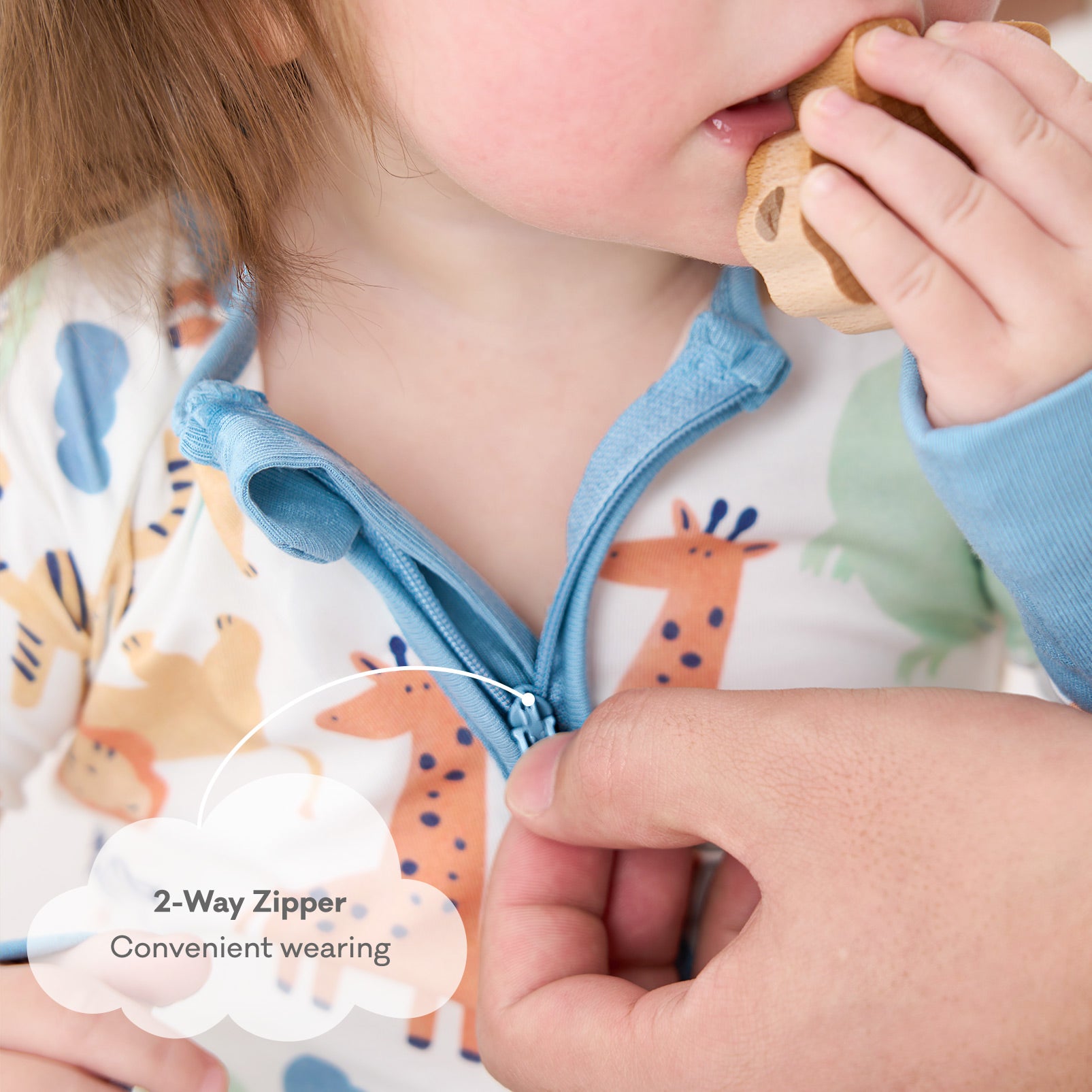 pureborn Baby Boys Sleeper Viscose from Bamboo Pajamas 2-Way Zipper Snug Fit Sleepwear Blue Cowboy Boots 0-3 Months