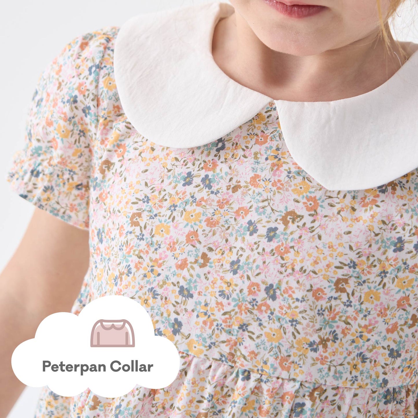 pureborn Baby Toddler Girl Woven Dress Short Sleeve Cotton Playwear Dresses 0-5T