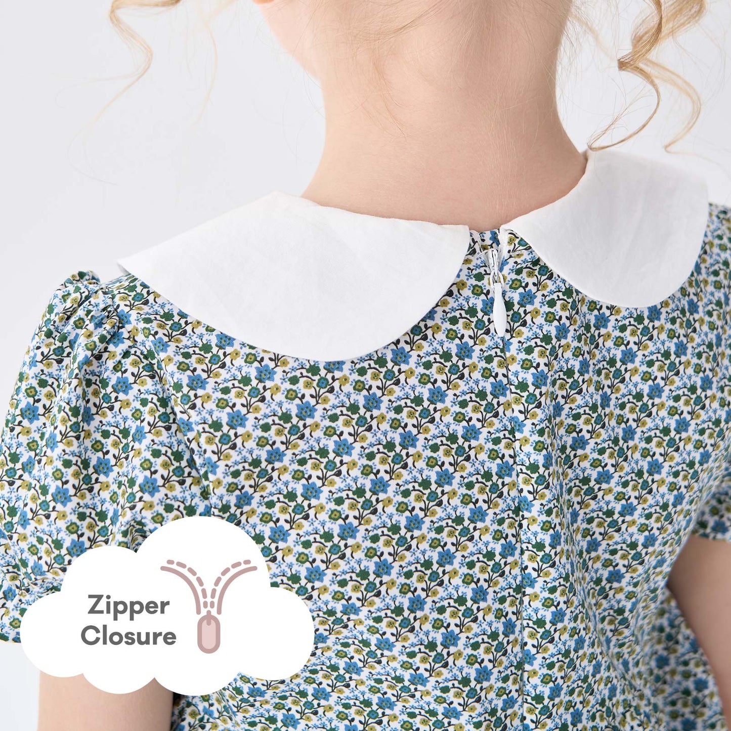pureborn Baby Toddler Girl Woven Dress Short Sleeve Cotton Playwear Dresses 0-5T