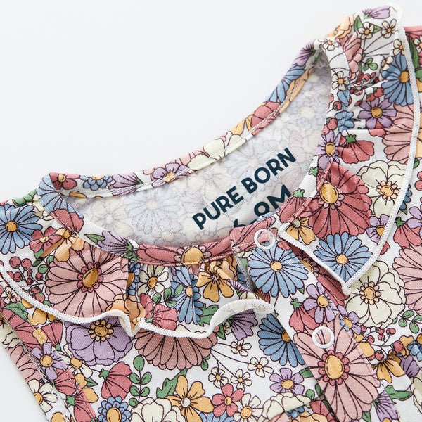pureborn Baby Girls Boys Bodysuit Super Soft Cotton Romper 0-24 Months
