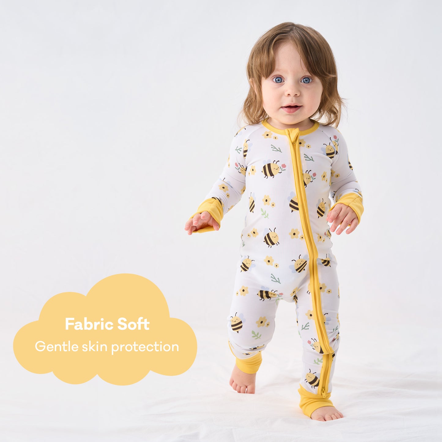 pureborn Baby Boys Sleeper Viscose from Bamboo Pajamas 2-Way Zipper Snug Fit Sleepwear Blue Cowboy Boots 0-3 Months