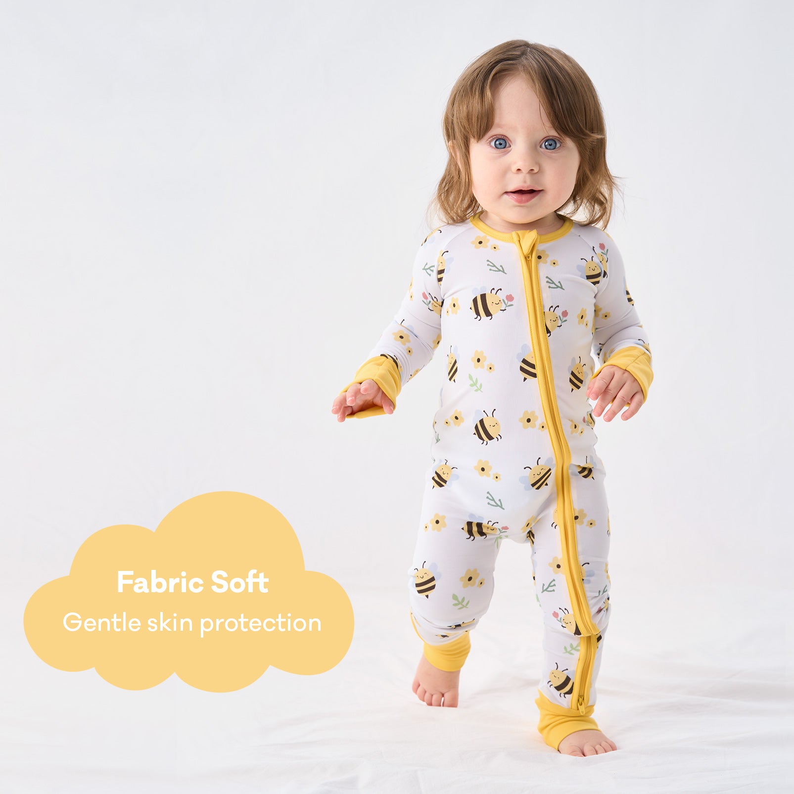 pureborn Baby Boys Sleeper Viscose from Bamboo Pajamas 2-Way Zipper Snug Fit Sleepwear Blue Cowboy Boots 0-3 Months