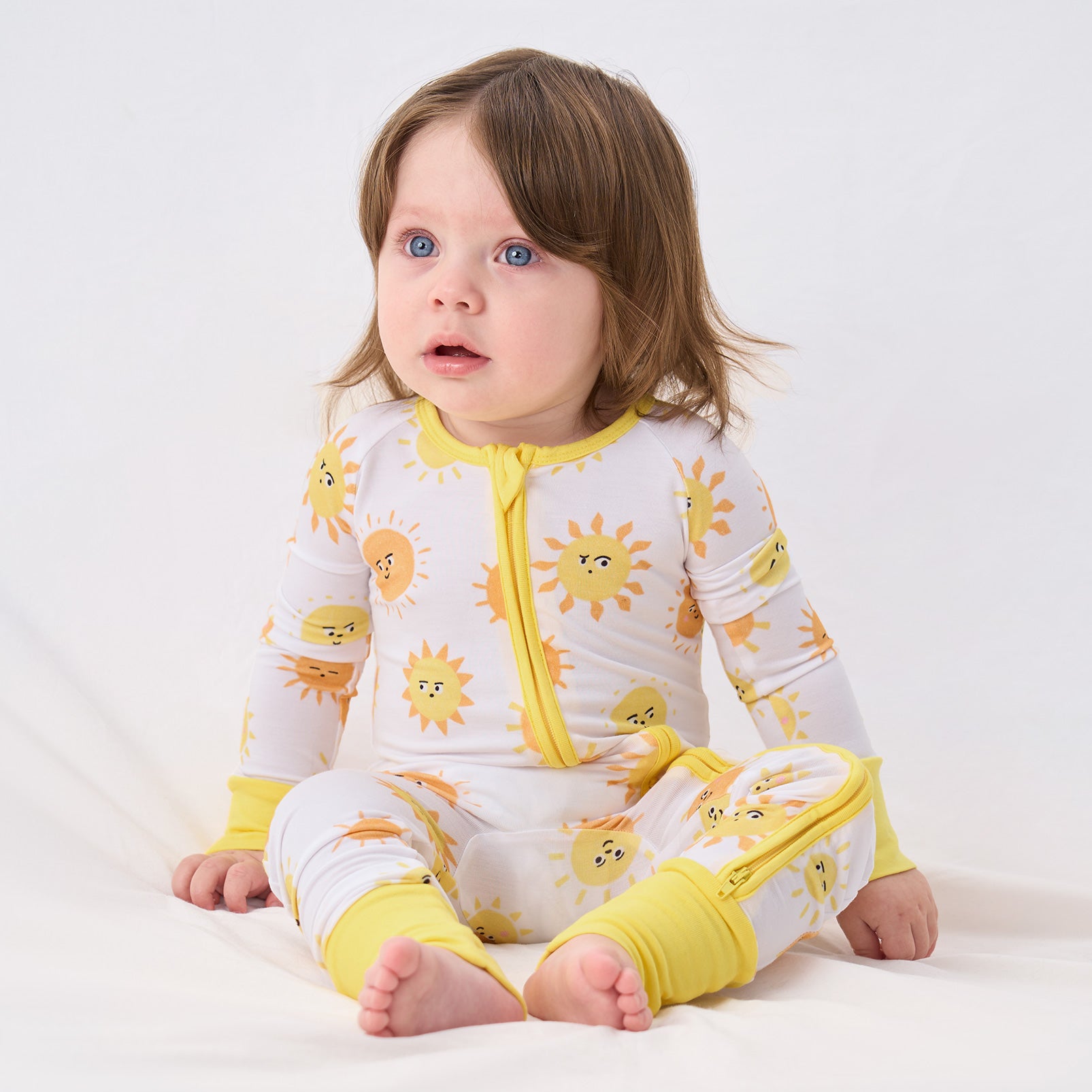 pureborn Baby Boys Sleeper Viscose from Bamboo Pajamas 2-Way Zipper Snug Fit Sleepwear Blue Cowboy Boots 0-3 Months