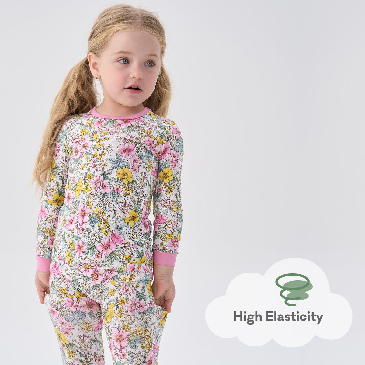 Viscose From Bamboo Pajamas for Girls Long Sleeve