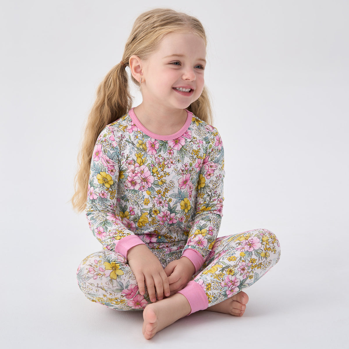 Viscose From Bamboo Pajamas for Girls Long Sleeve