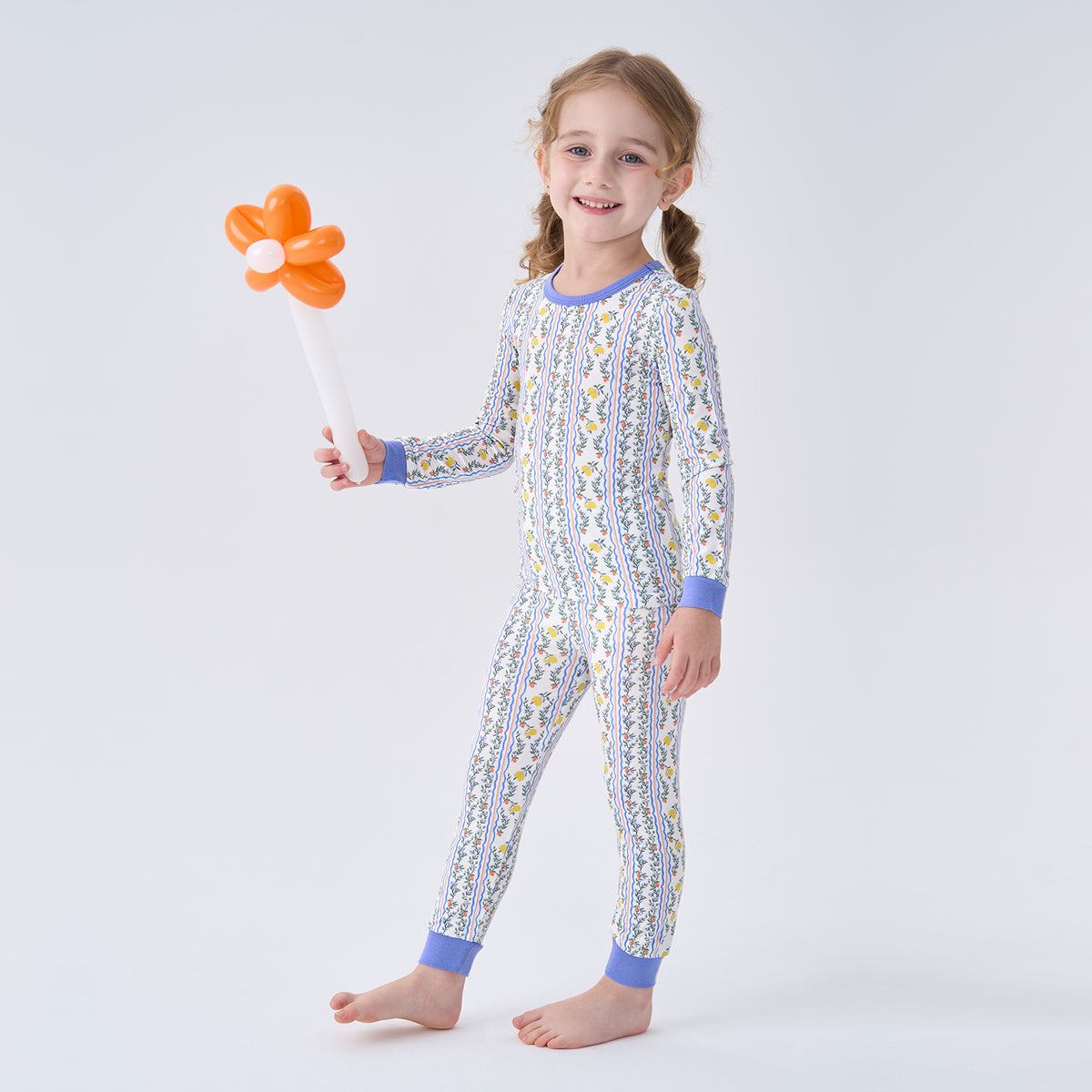 Viscose From Bamboo Pajamas for Girls Long Sleeve