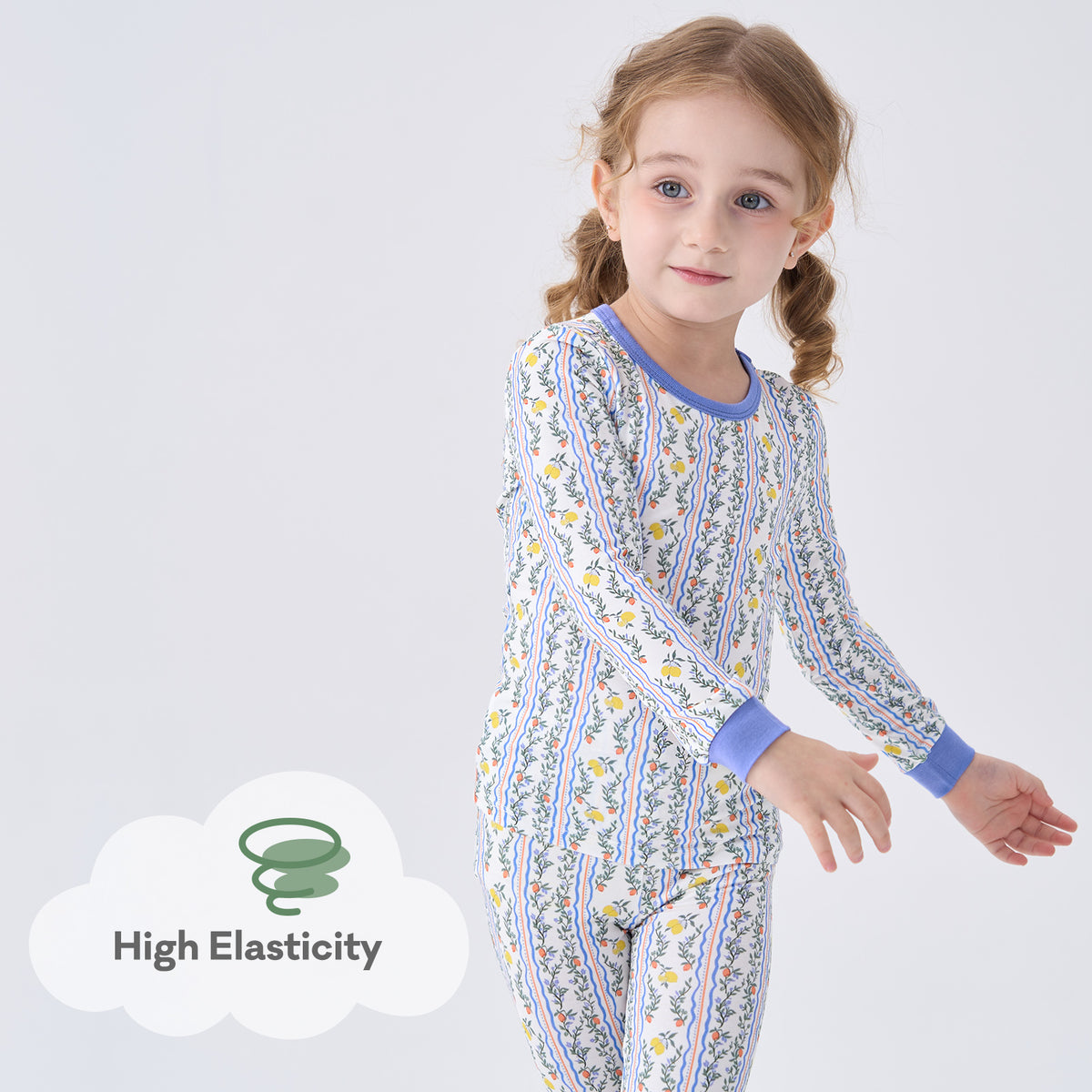 Viscose From Bamboo Pajamas for Girls Long Sleeve
