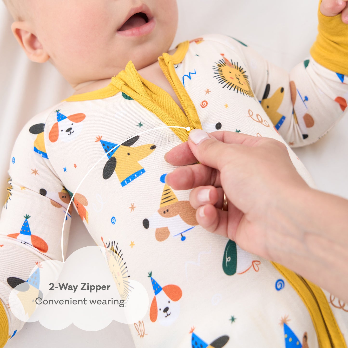 pureborn Baby Boys Sleeper Viscose from Bamboo Pajamas 2-Way Zipper Snug Fit Sleepwear Blue Cowboy Boots 0-3 Months