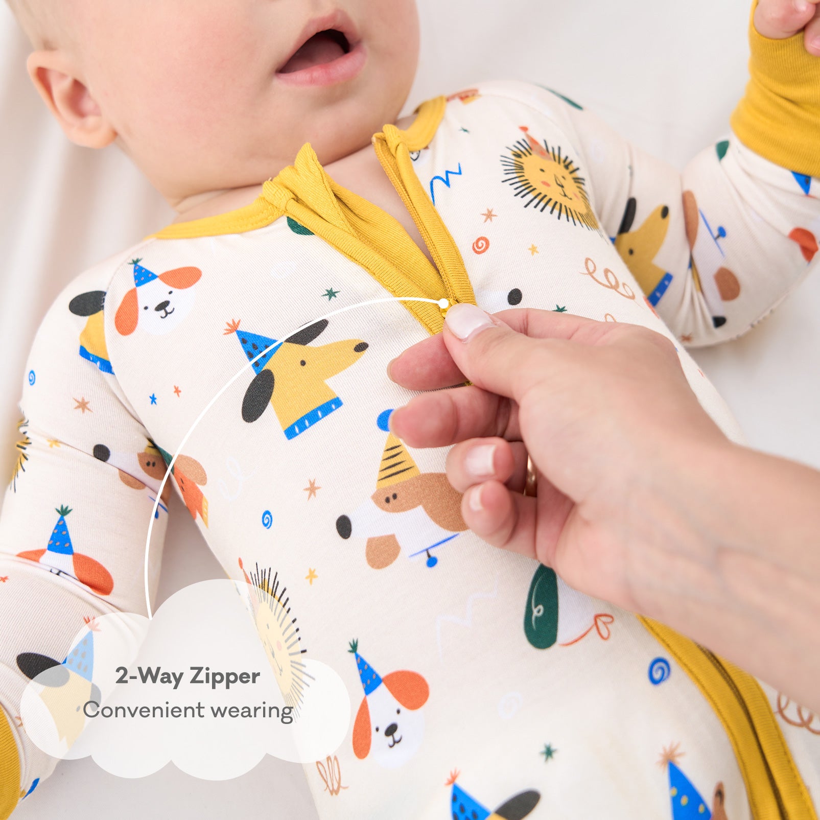 pureborn Baby Boys Sleeper Viscose from Bamboo Pajamas 2-Way Zipper Snug Fit Sleepwear Blue Cowboy Boots 0-3 Months