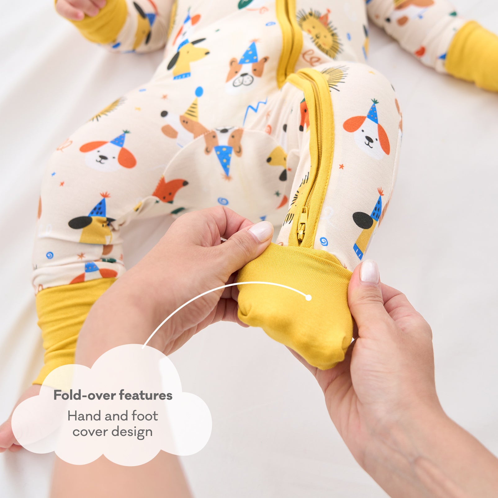 pureborn Baby Boys Sleeper Viscose from Bamboo Pajamas 2-Way Zipper Snug Fit Sleepwear Blue Cowboy Boots 0-3 Months