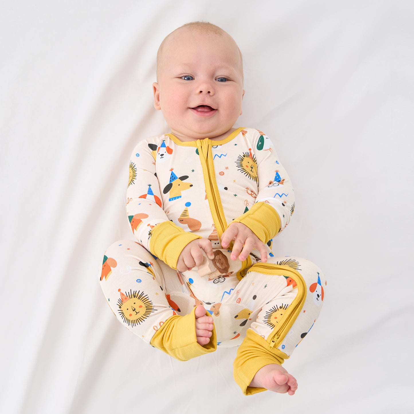 pureborn Baby Boys Sleeper Viscose from Bamboo Pajamas 2-Way Zipper Snug Fit Sleepwear Blue Cowboy Boots 0-3 Months
