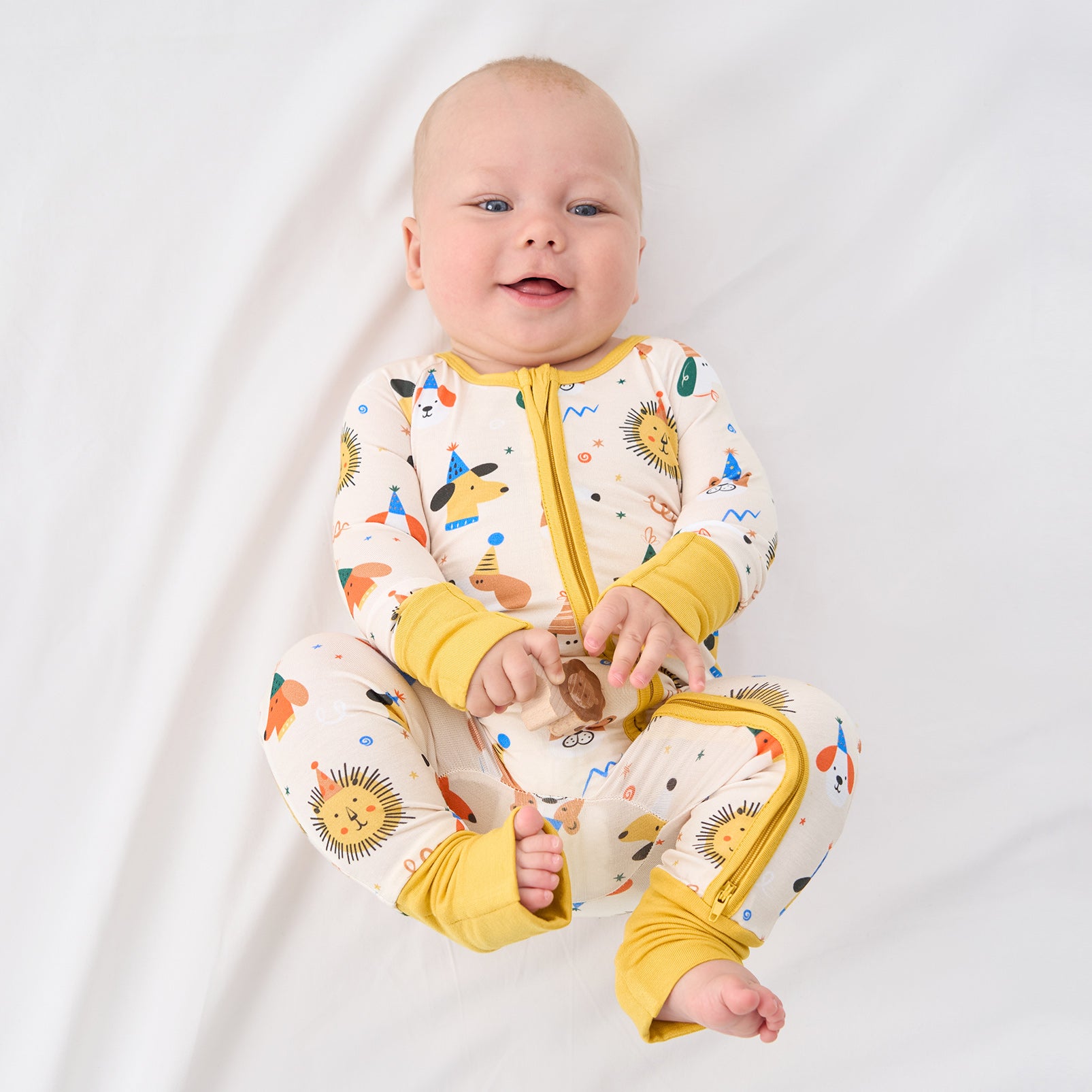 pureborn Baby Boys Sleeper Viscose from Bamboo Pajamas 2-Way Zipper Snug Fit Sleepwear Blue Cowboy Boots 0-3 Months