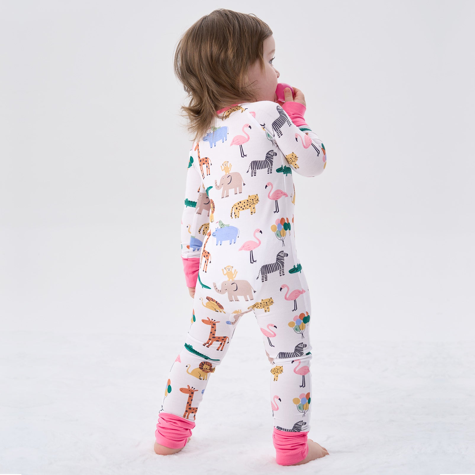pureborn Baby Boys Sleeper Viscose from Bamboo Pajamas 2-Way Zipper Snug Fit Sleepwear Blue Cowboy Boots 0-3 Months