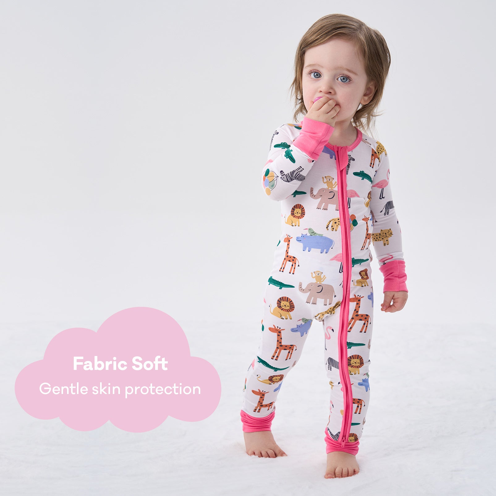 pureborn Baby Boys Sleeper Viscose from Bamboo Pajamas 2-Way Zipper Snug Fit Sleepwear Blue Cowboy Boots 0-3 Months
