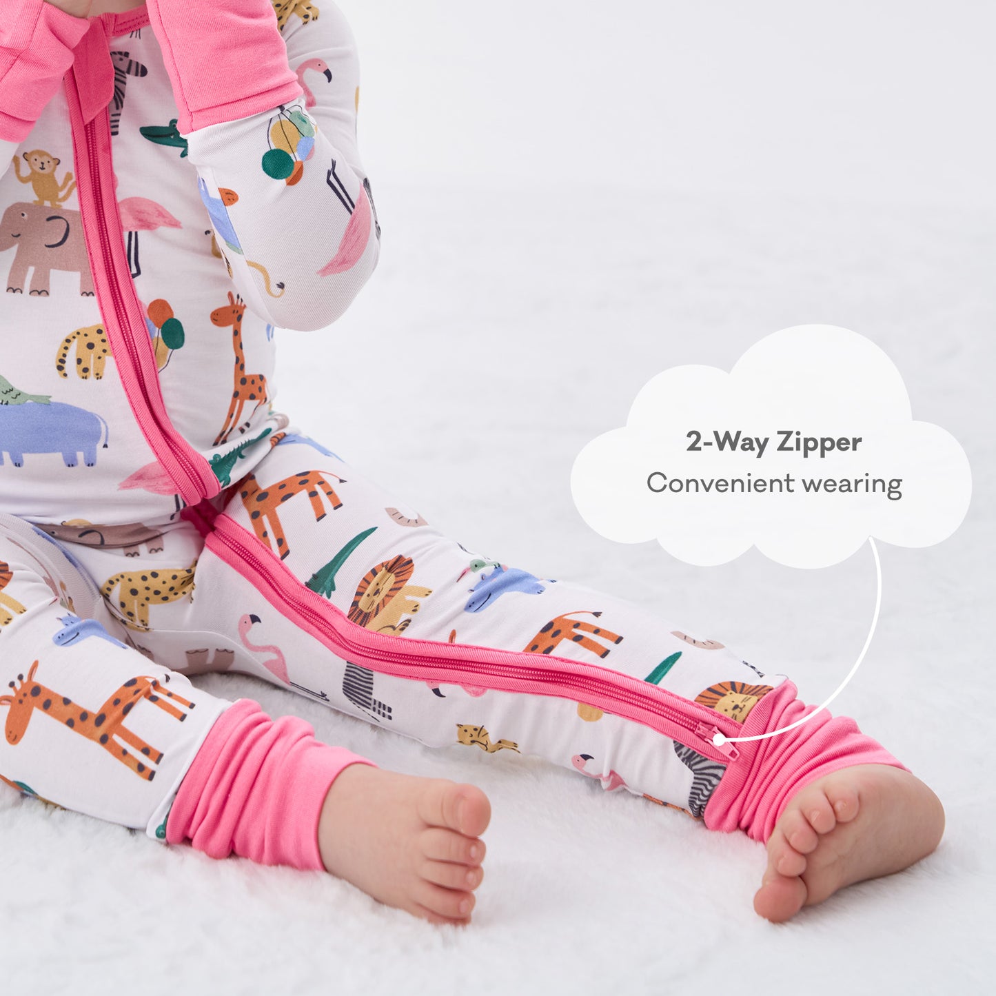 pureborn Baby Boys Sleeper Viscose from Bamboo Pajamas 2-Way Zipper Snug Fit Sleepwear Blue Cowboy Boots 0-3 Months