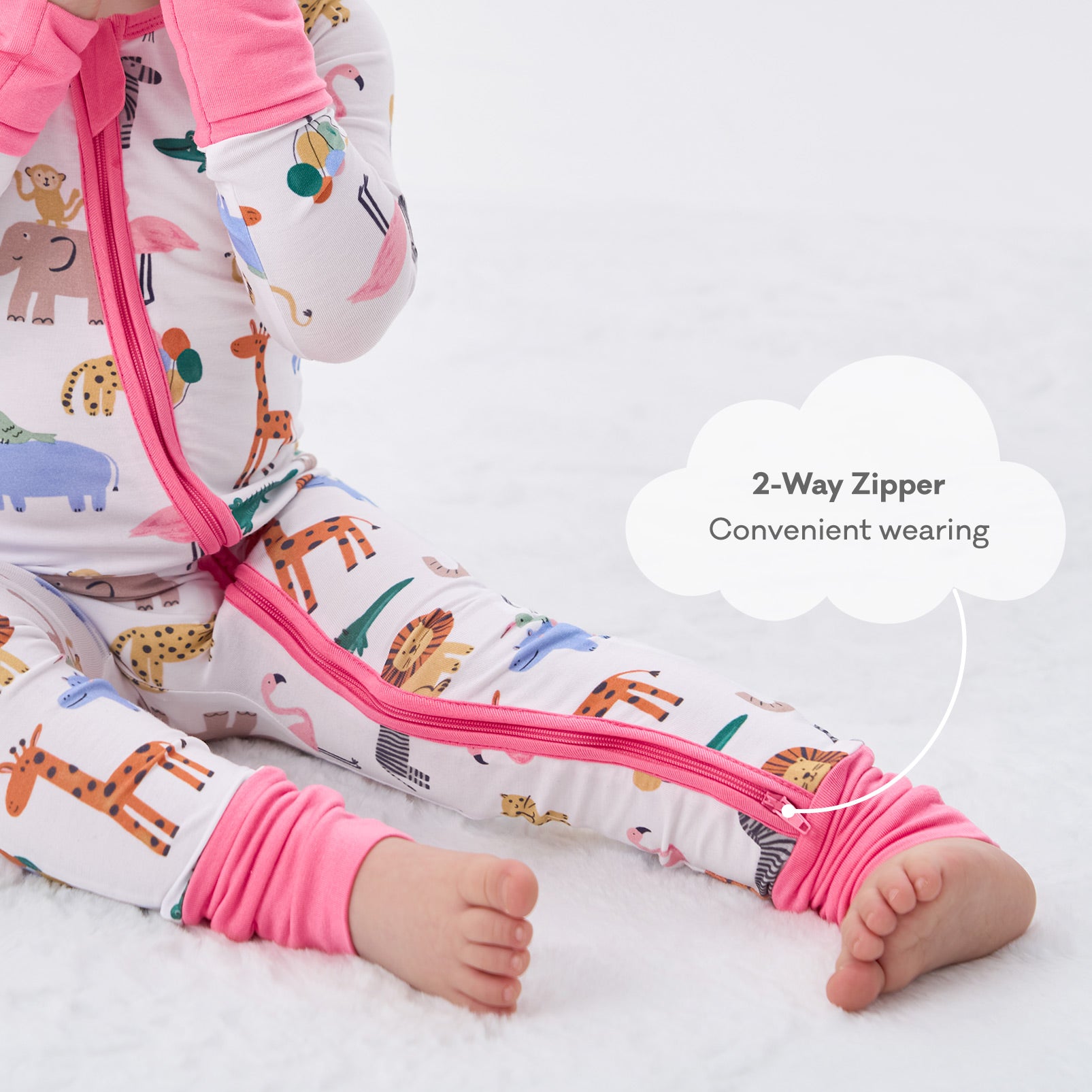 pureborn Baby Boys Sleeper Viscose from Bamboo Pajamas 2-Way Zipper Snug Fit Sleepwear Blue Cowboy Boots 0-3 Months
