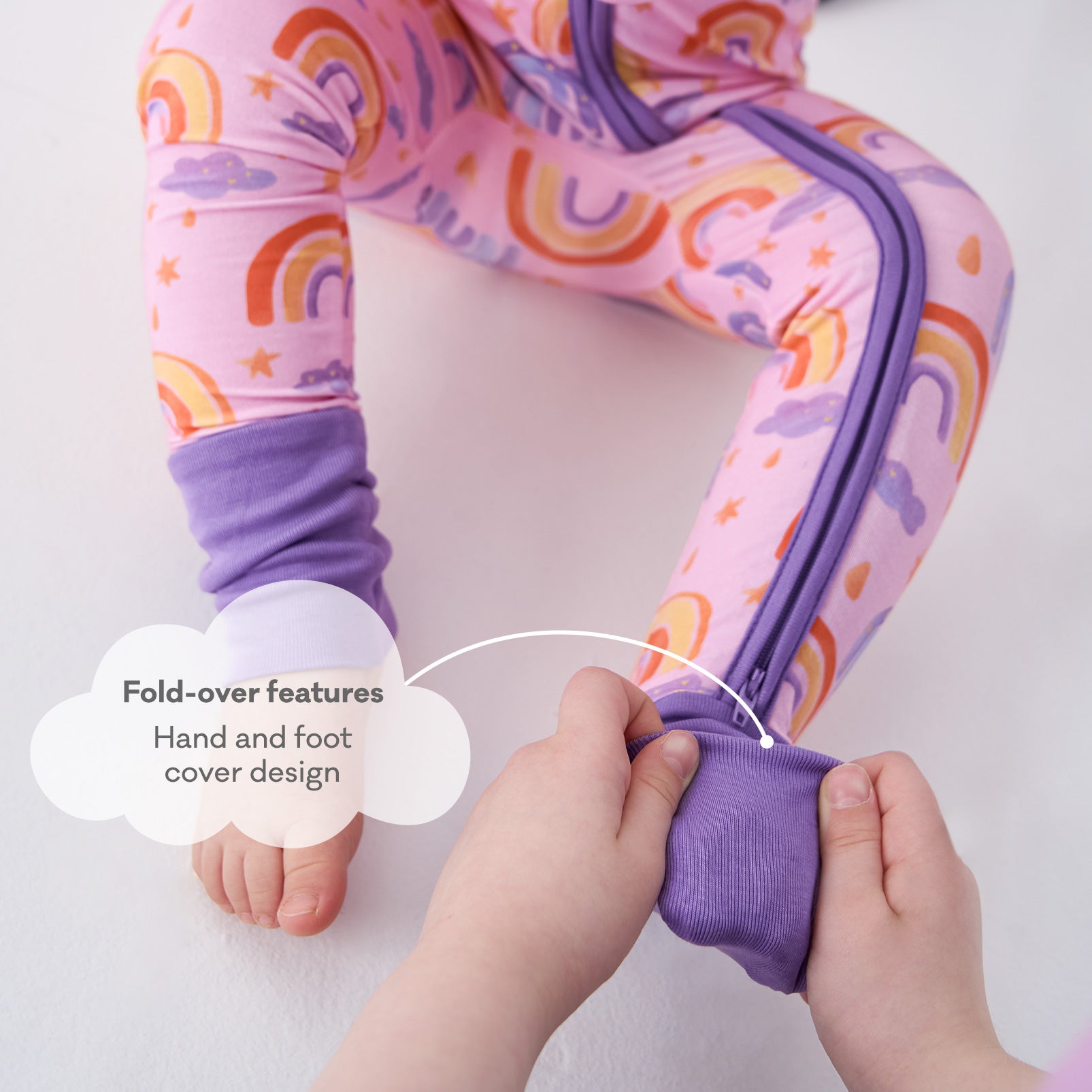pureborn Baby Boys Sleeper Viscose from Bamboo Pajamas 2-Way Zipper Snug Fit Sleepwear Blue Cowboy Boots 0-3 Months