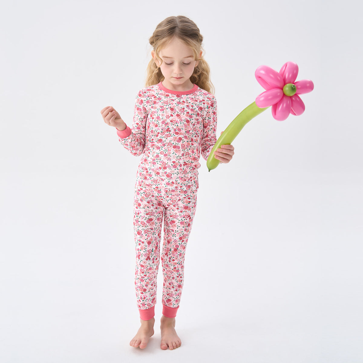 Viscose From Bamboo Pajamas for Girls Long Sleeve