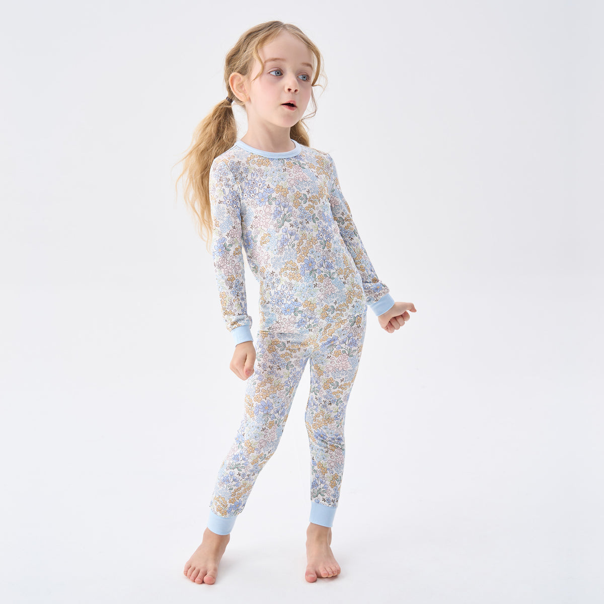 Viscose From Bamboo Pajamas for Girls Long Sleeve