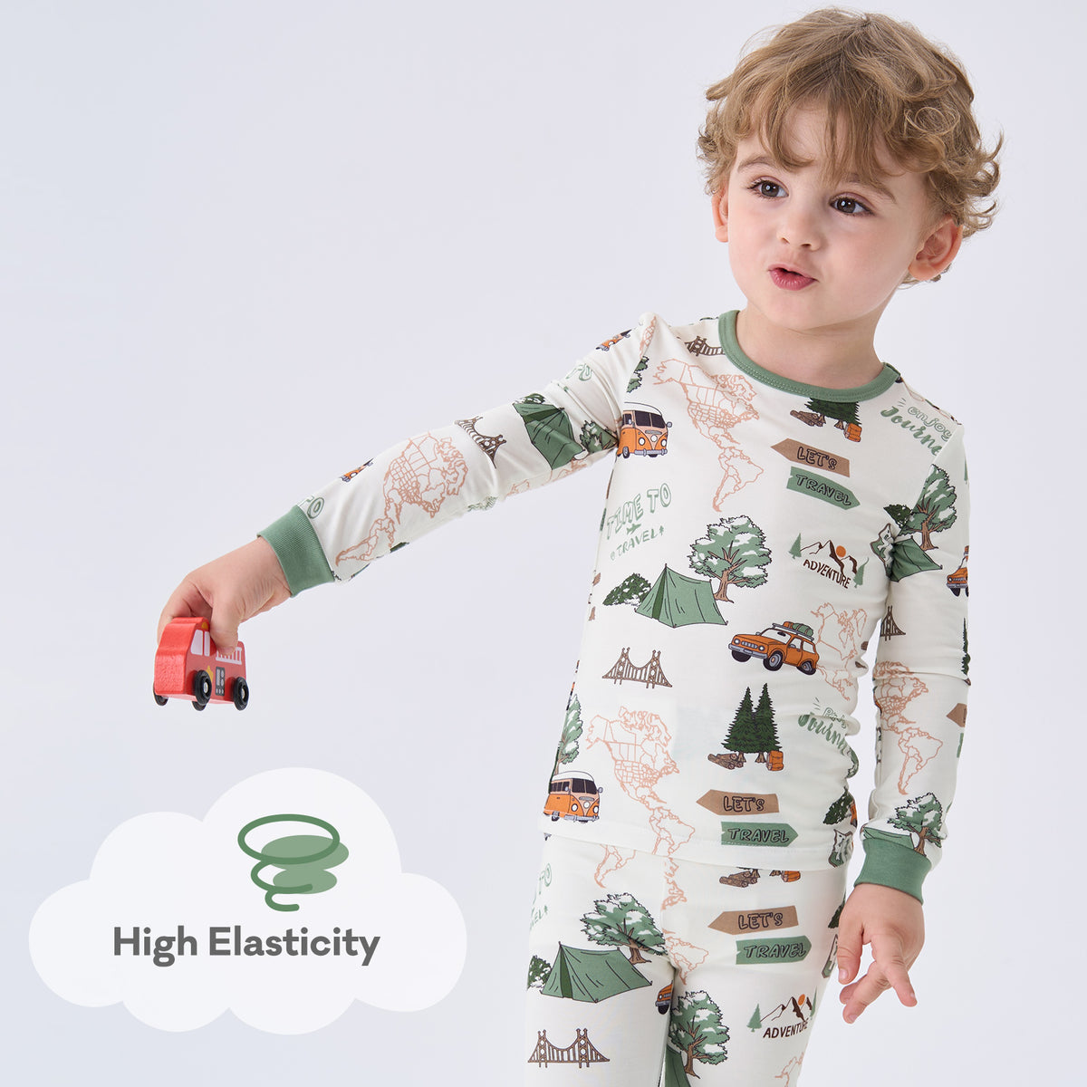Viscose From Bamboo Pajamas for Boys Long Sleeve