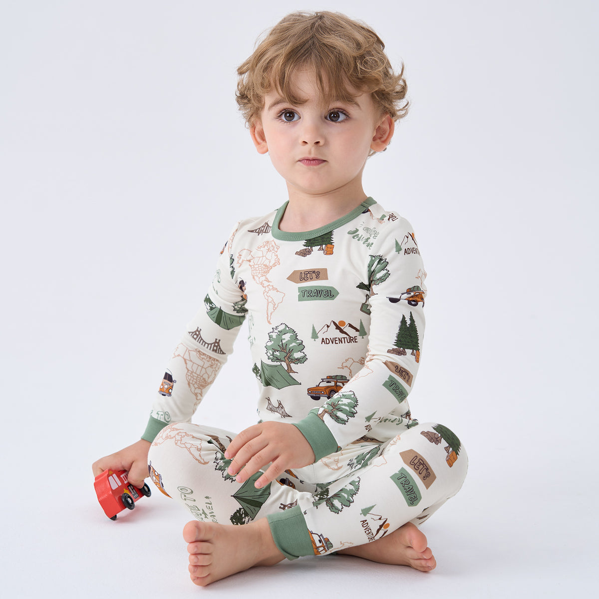 Viscose From Bamboo Pajamas for Boys Long Sleeve