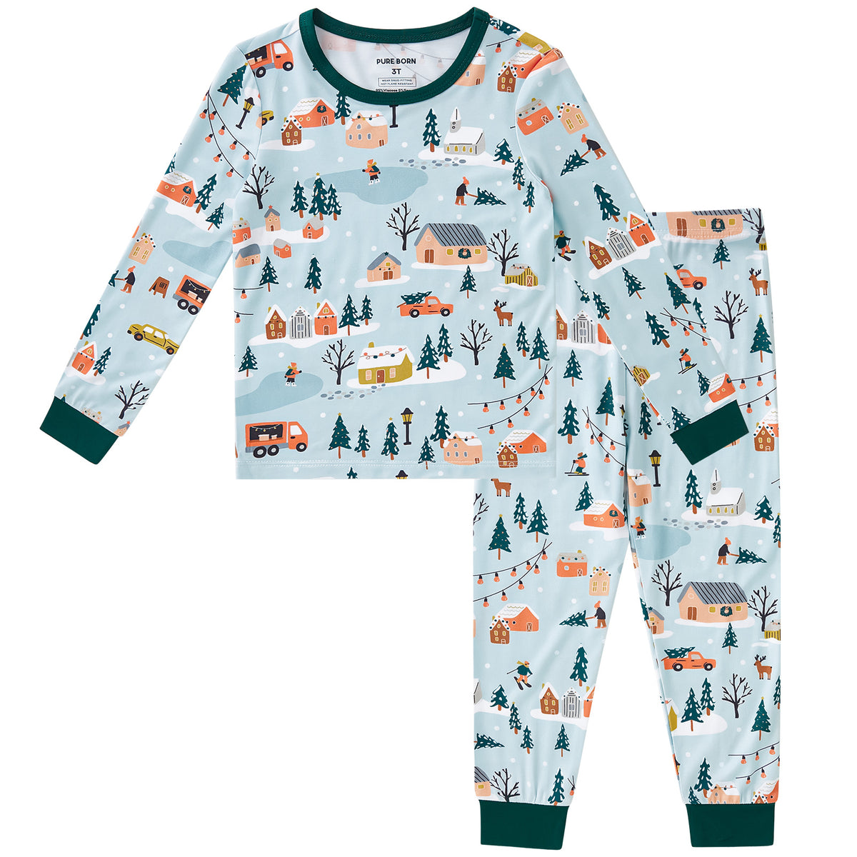 Viscose From Bamboo Pajamas for Boys Long Sleeve
