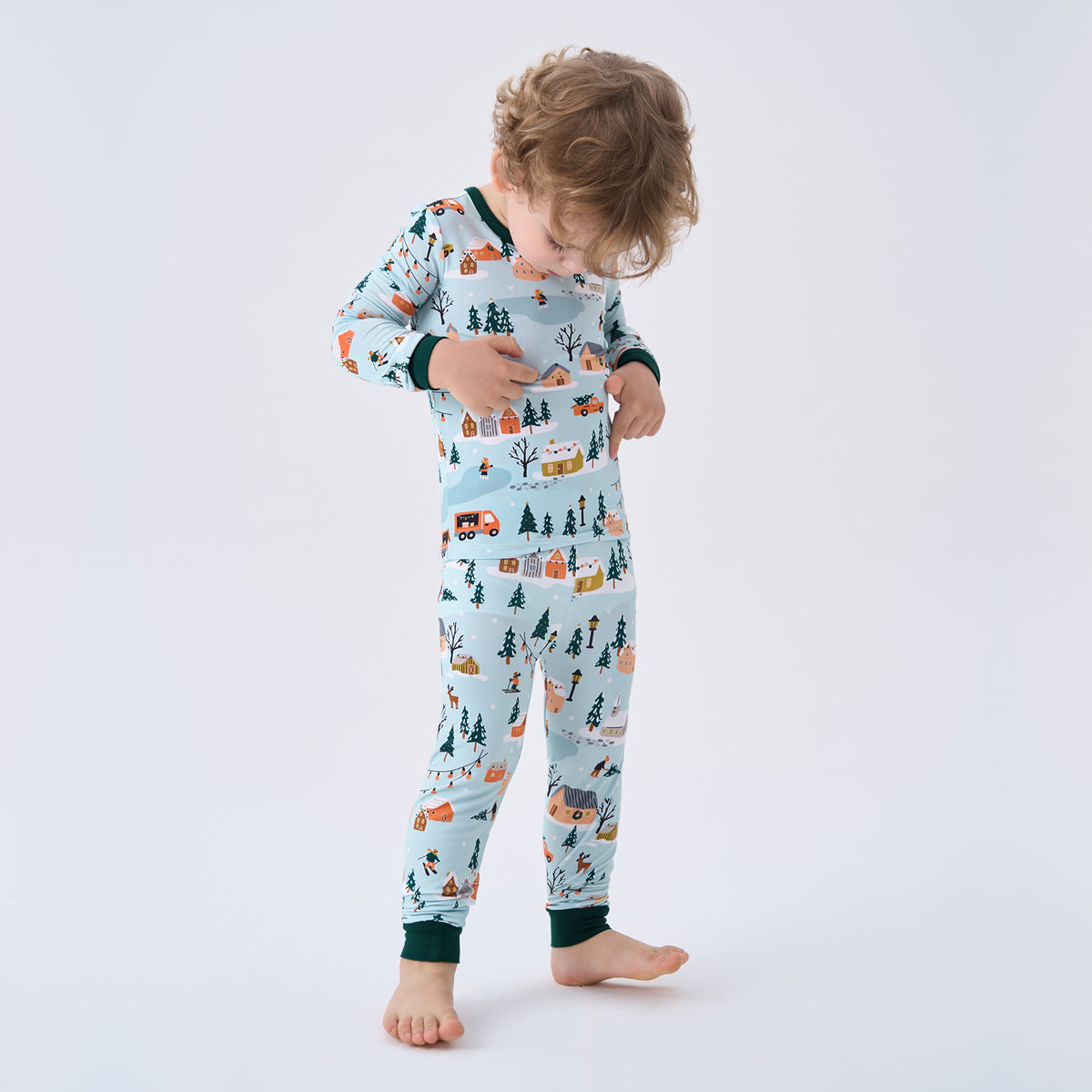 Viscose From Bamboo Pajamas for Boys Long Sleeve