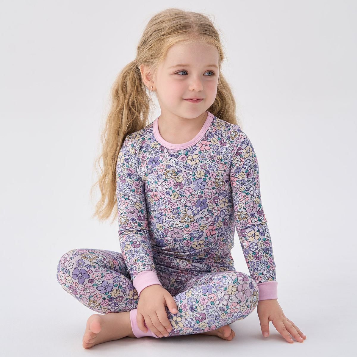 Viscose From Bamboo Pajamas for Girls Long Sleeve