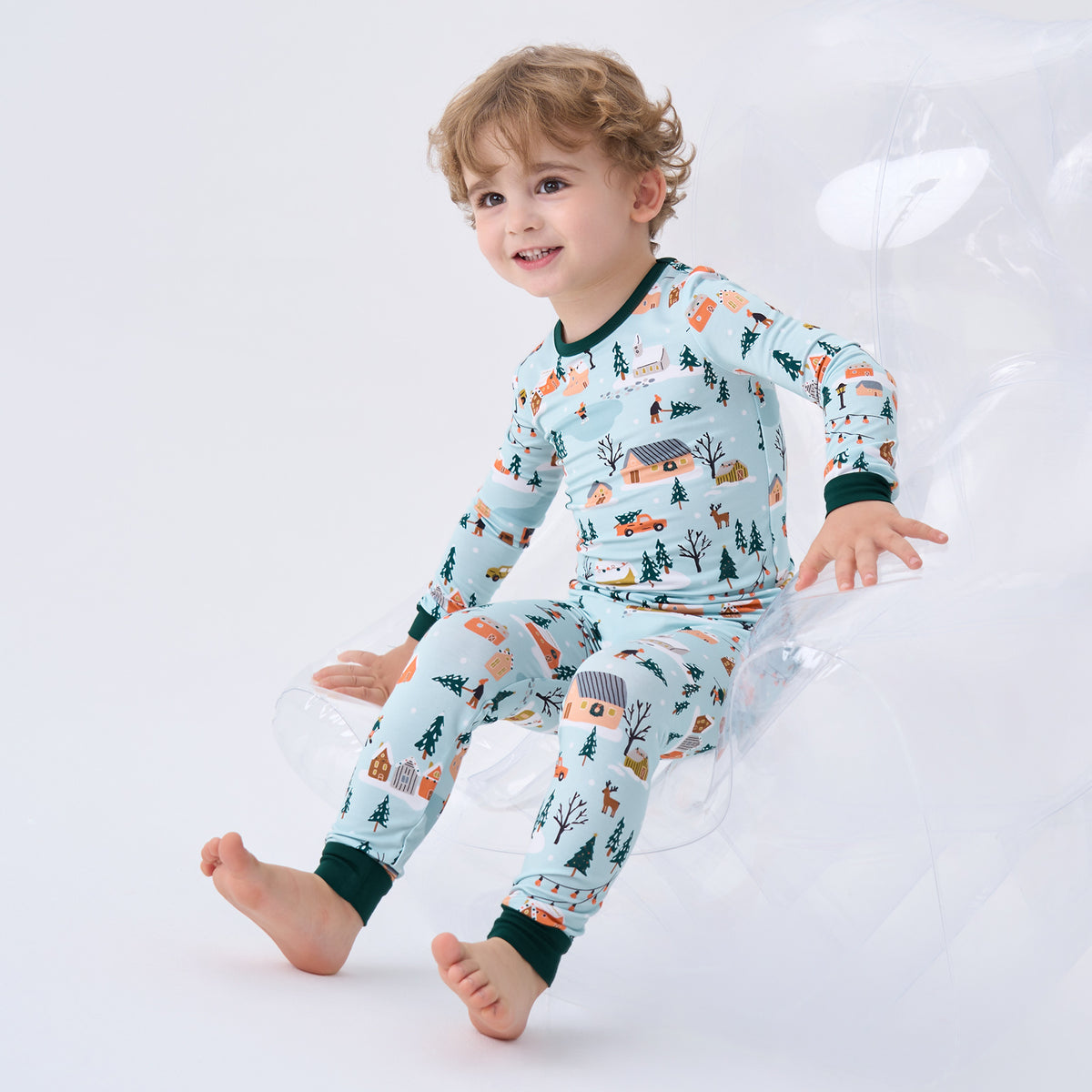 Viscose From Bamboo Pajamas for Boys Long Sleeve