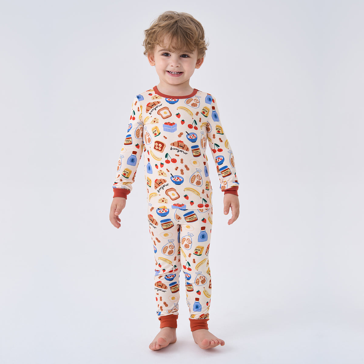 Viscose From Bamboo Pajamas for Boys Long Sleeve