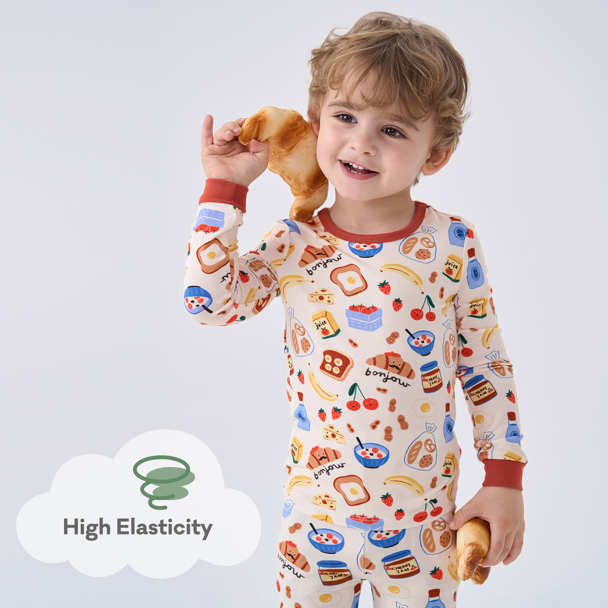 Viscose From Bamboo Pajamas for Boys Long Sleeve
